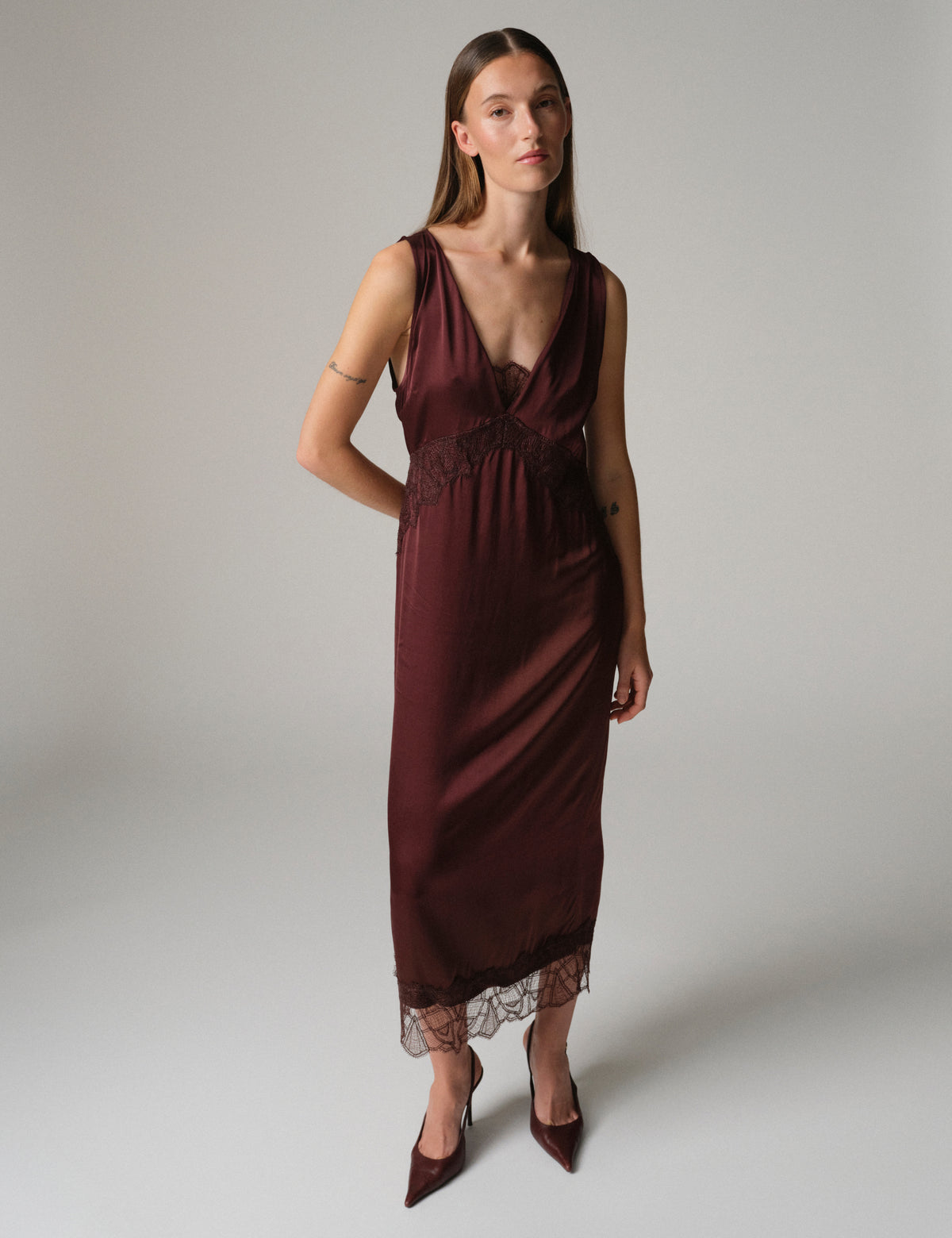 DAY Birger ét Mikkelsen DAYPia - Fluid Viscose - Kjole Kjole 191619 FUDGE