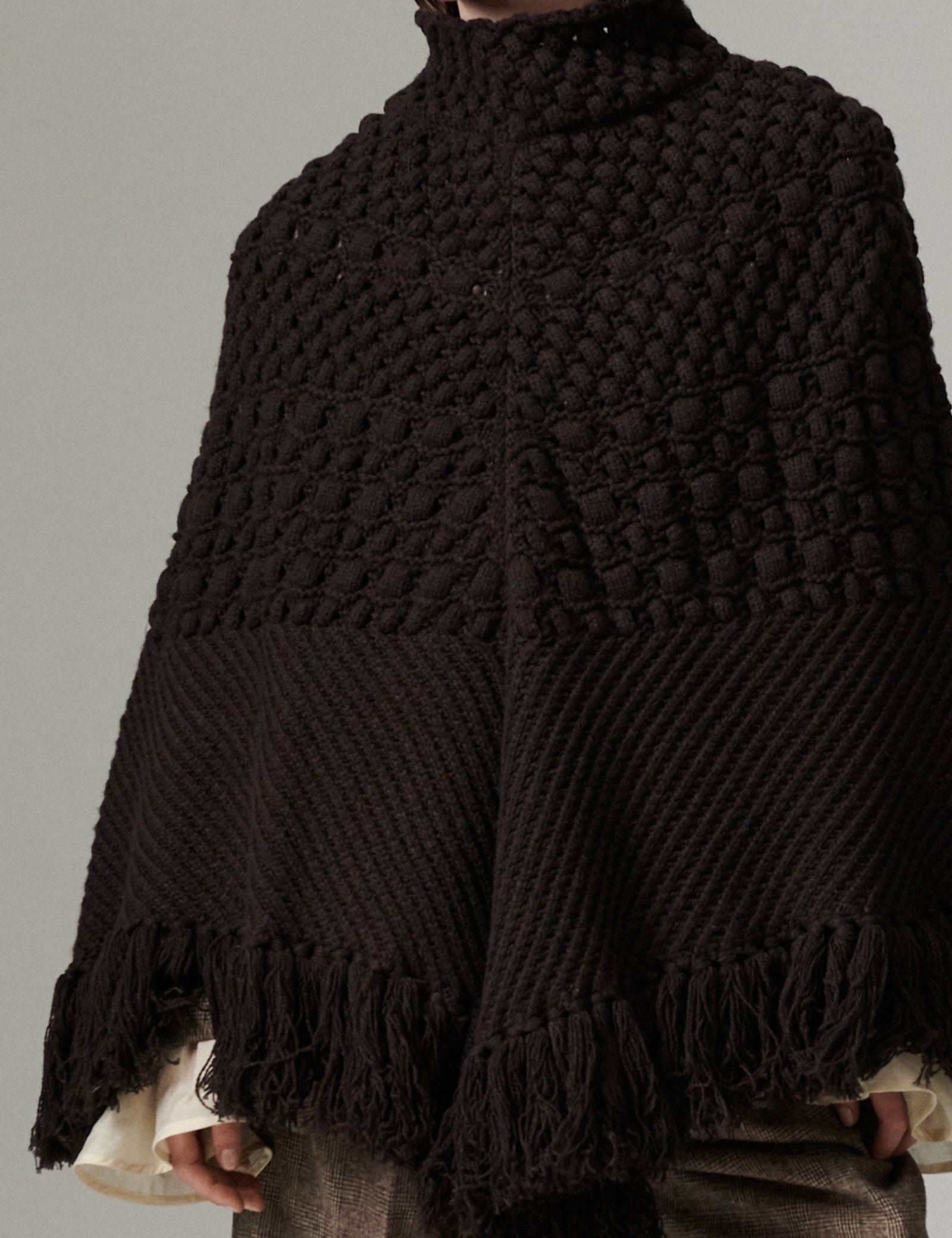 DAY Birger ét Mikkelsen DAYPoncho - Cabel Sweater 191018 Ganache