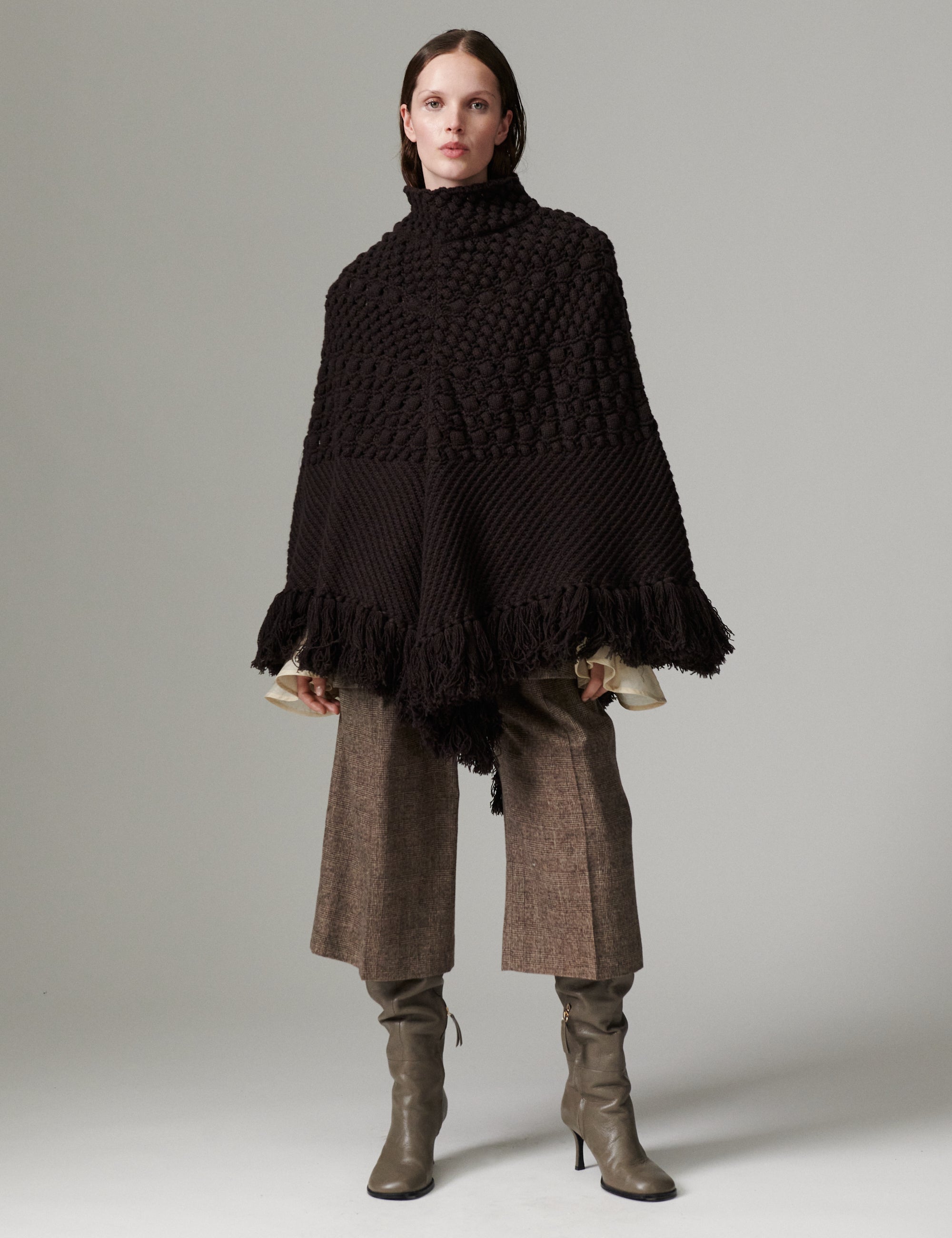 DAY Birger ét Mikkelsen DAYPoncho - Cabel Sweater 191018 Ganache