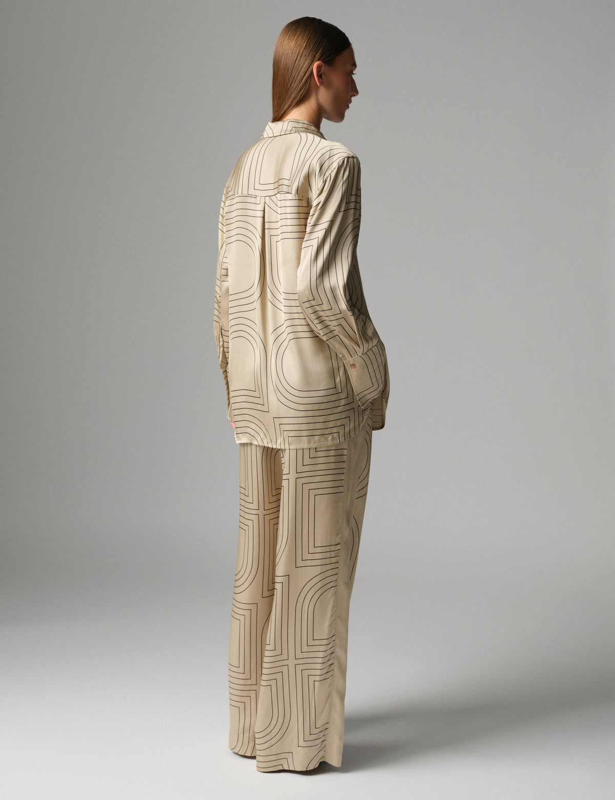 DAY Birger ét Mikkelsen DAYPosey - Fluid Viscose - Bukser Bukser 500191 Humus With Black