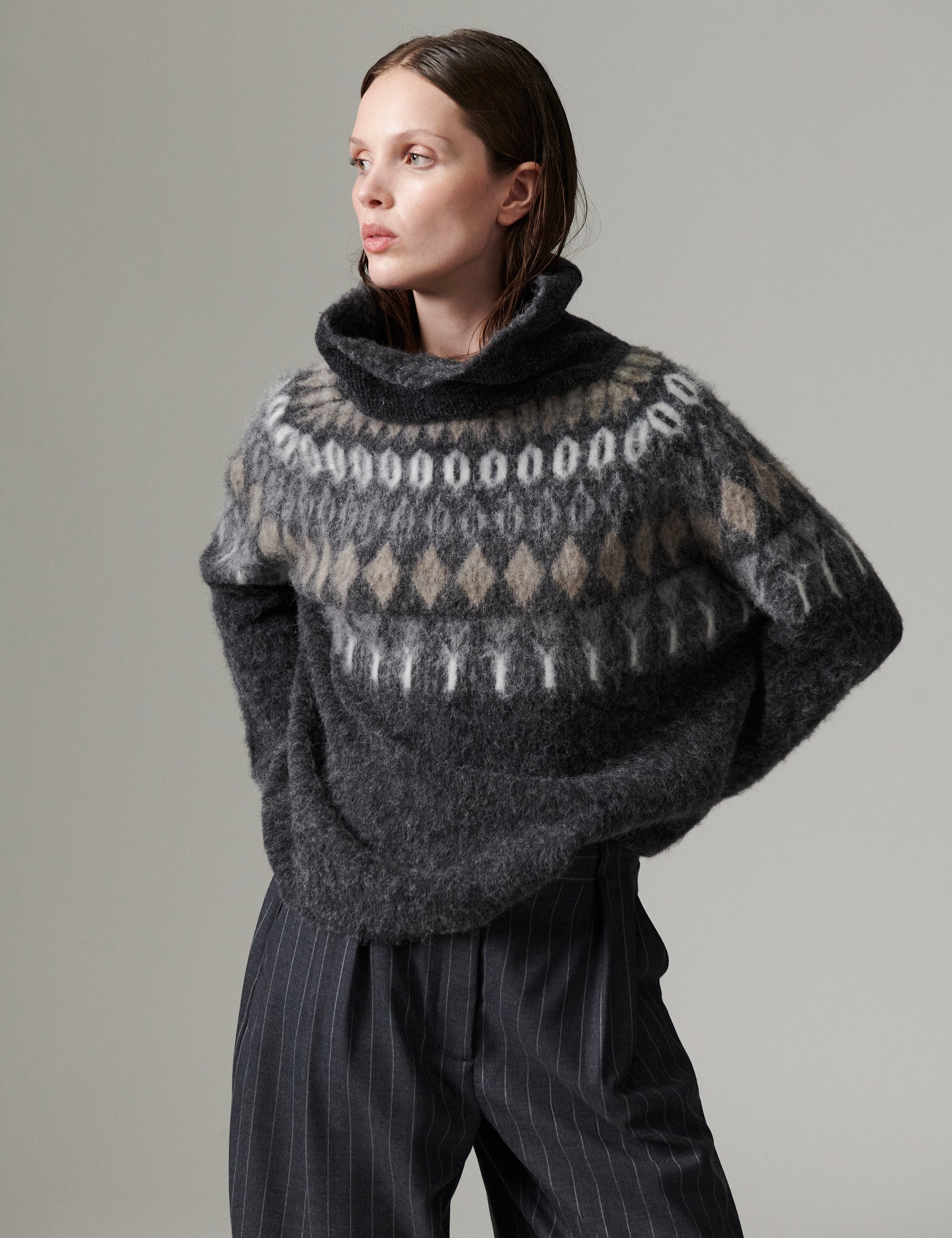 DAY Birger ét Mikkelsen DAYReidar - Cozy Days - Pullover Sweater 18019 Charcoal