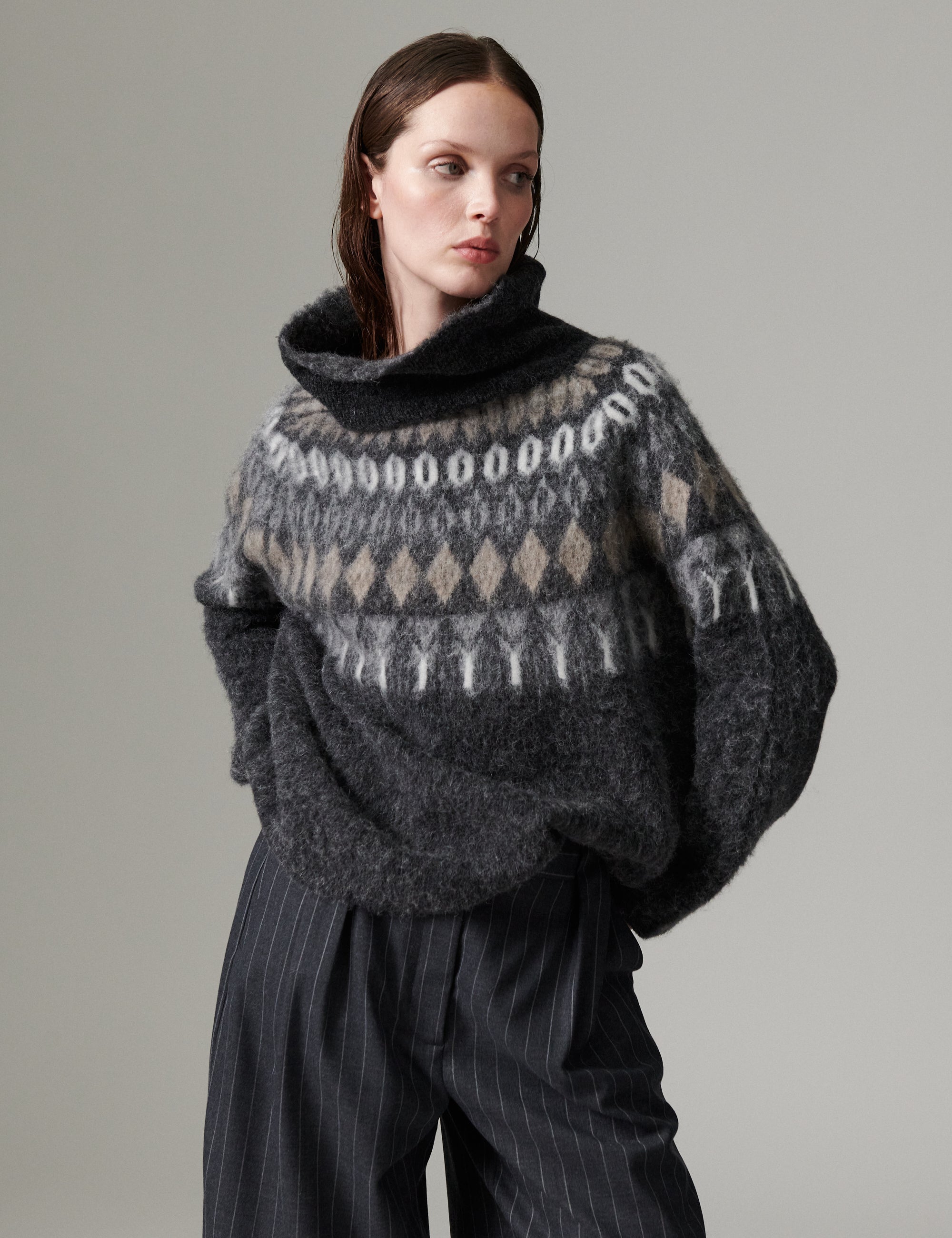 DAY Birger ét Mikkelsen DAYReidar - Cozy Days - Pullover Sweater 18019 Charcoal