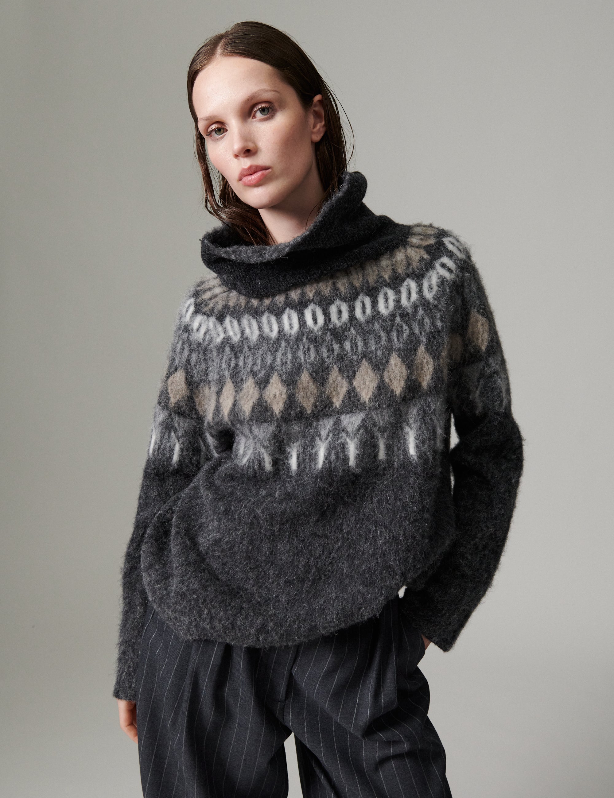 DAY Birger ét Mikkelsen DAYReidar - Cozy Days - Pullover Sweater 18019 Charcoal