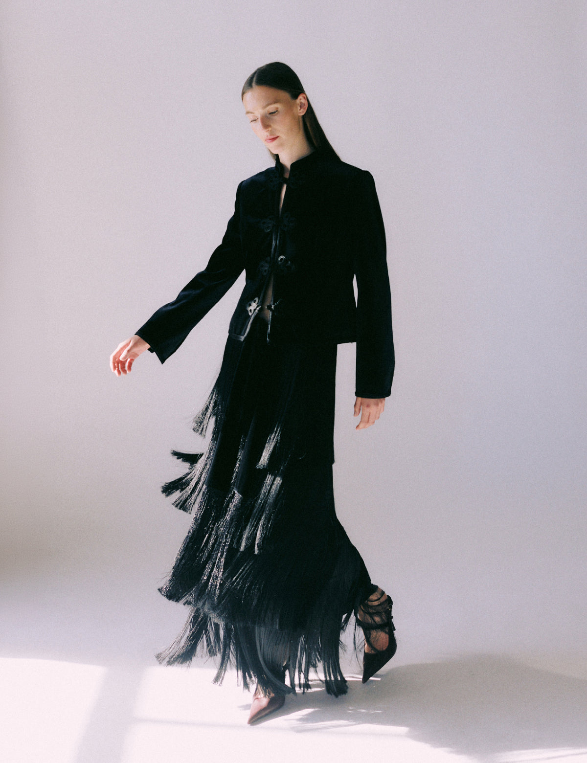 DAY Birger ét Mikkelsen DAYRingo - Modern Fringe - Nederdel Skirt 190303 Black