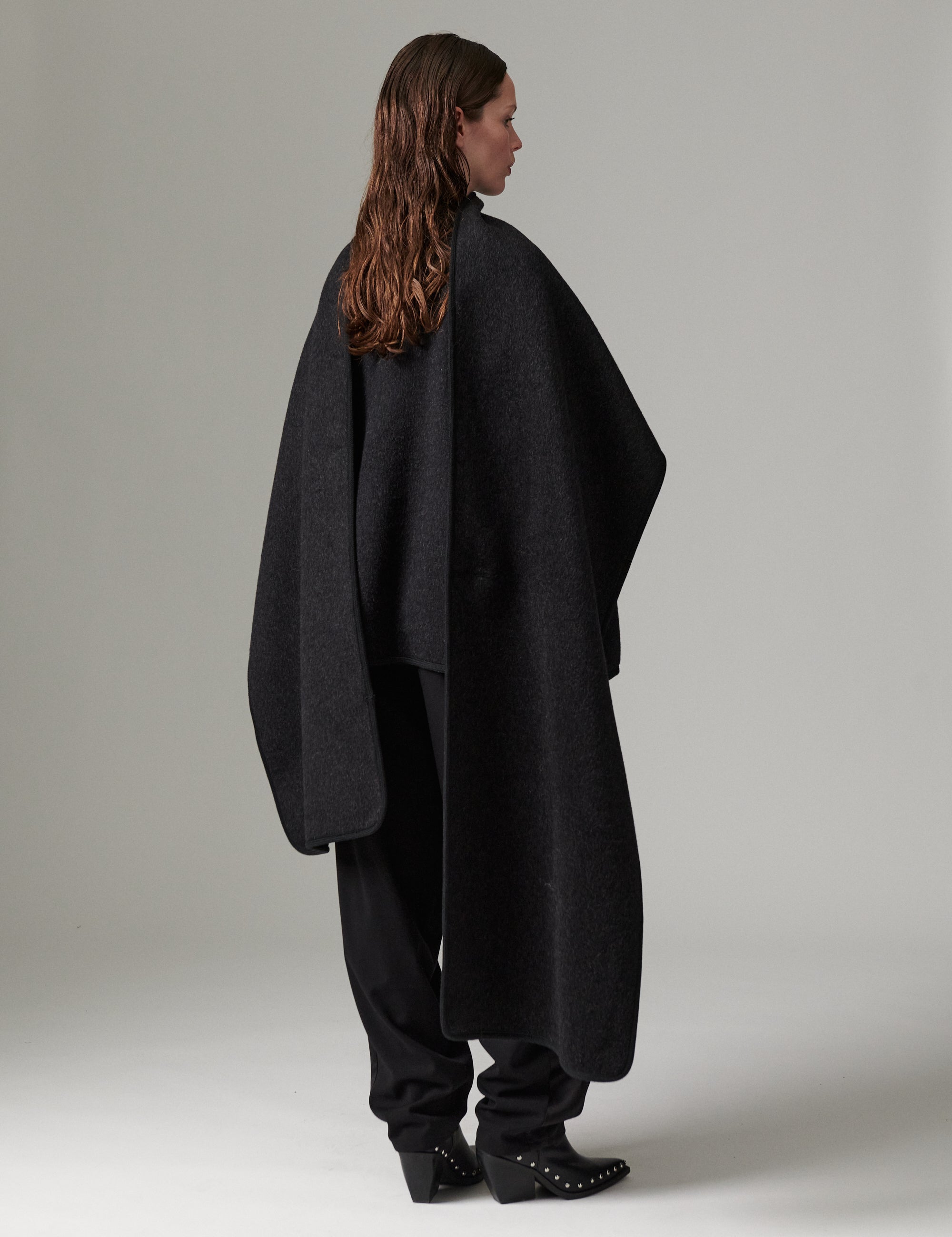 DAY Birger ét Mikkelsen DAYSia - Bonded Soft Wool - Jakke Jakke 500003 Dark Grey Melange