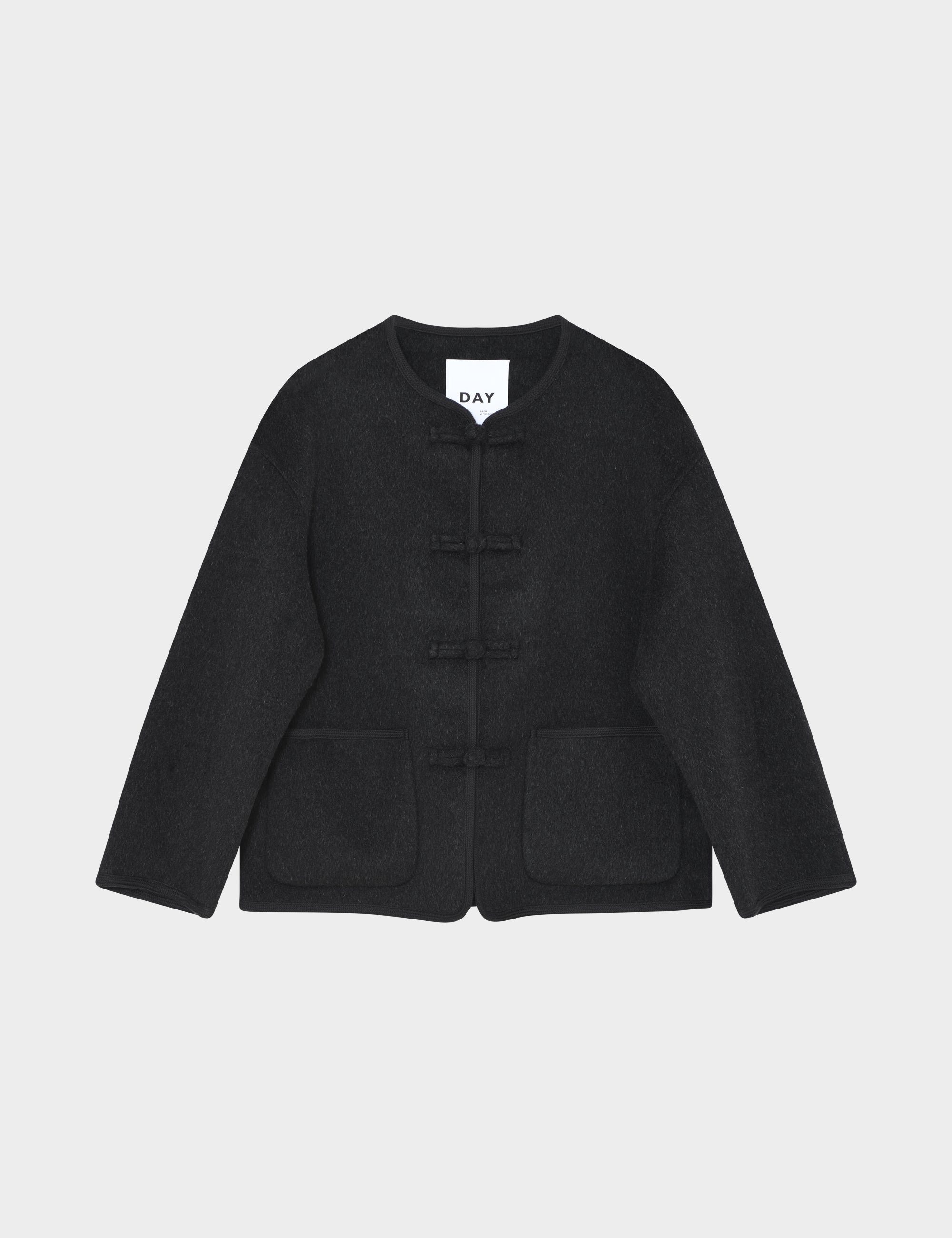 DAY Birger ét Mikkelsen DAYSia - Bonded Soft Wool - Jakke Jakke 500003 Dark Grey Melange