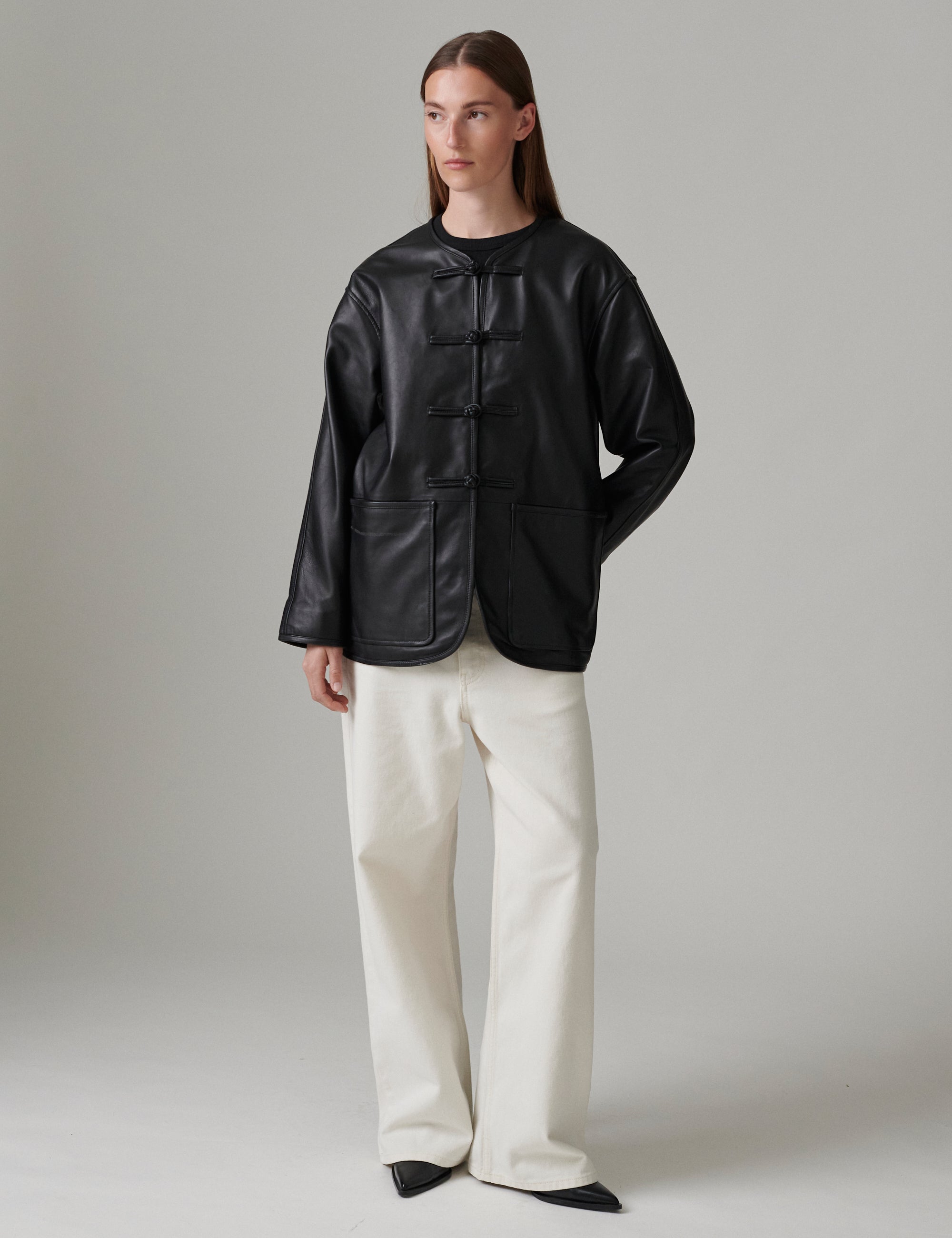 DAY Birger ét Mikkelsen DAYSiaa - Soft Lamb Leather - Jakke Jakke 12000 Black