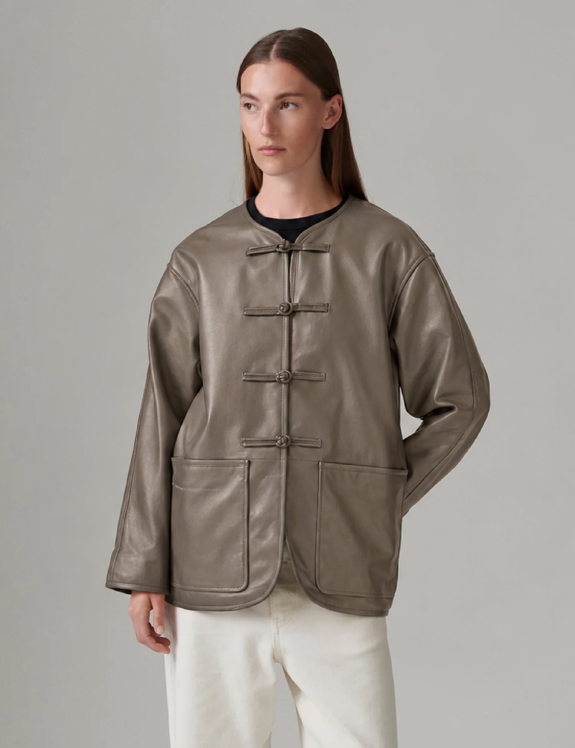 DAY Birger ét Mikkelsen DAYSiaa - Soft Lamb Leather - Jakke Jakke 181112 Walnut