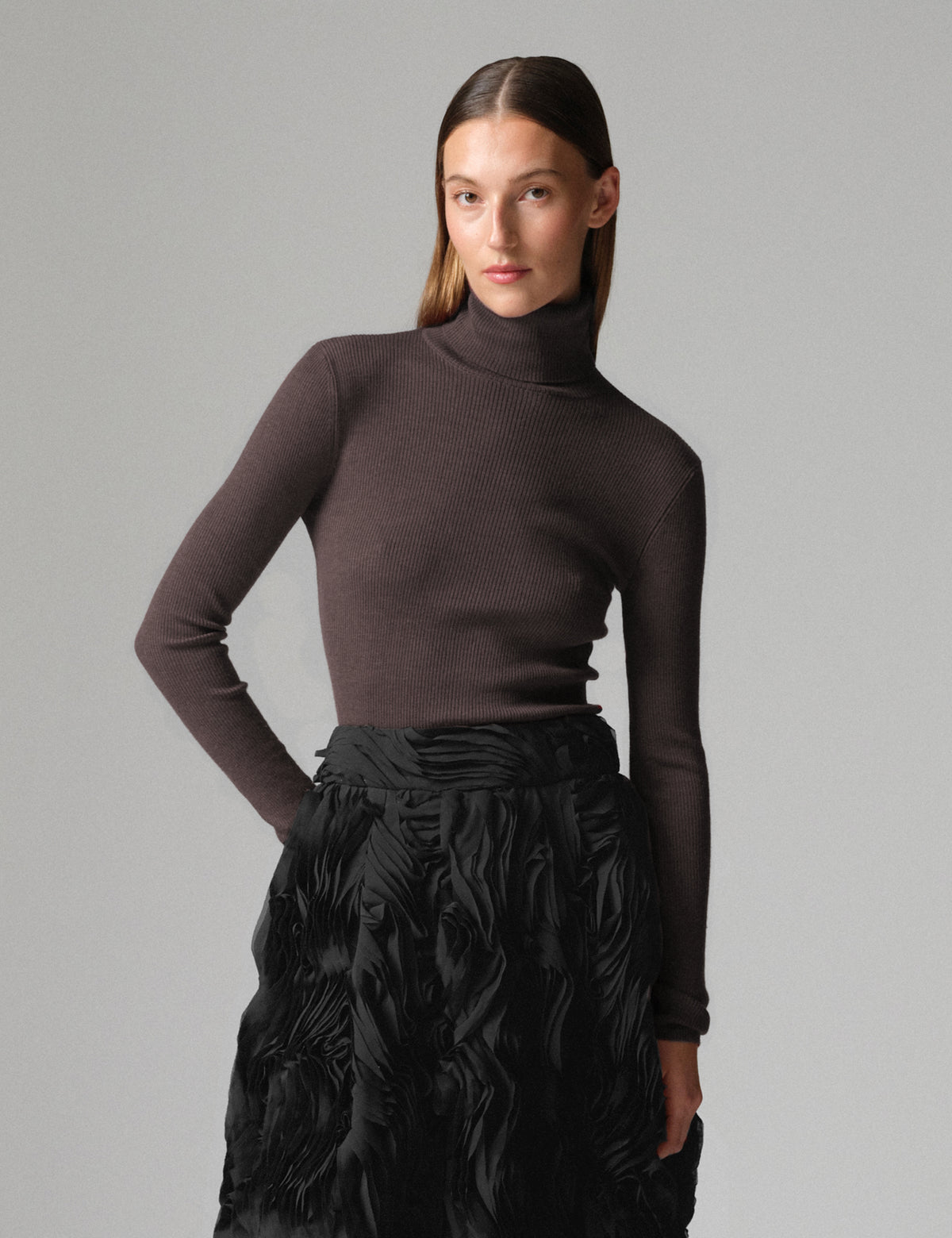 DAY Birger ét Mikkelsen DAYSierra - Daily Elements - Pullover Sweater 191110 CHOCOLATE PLUM