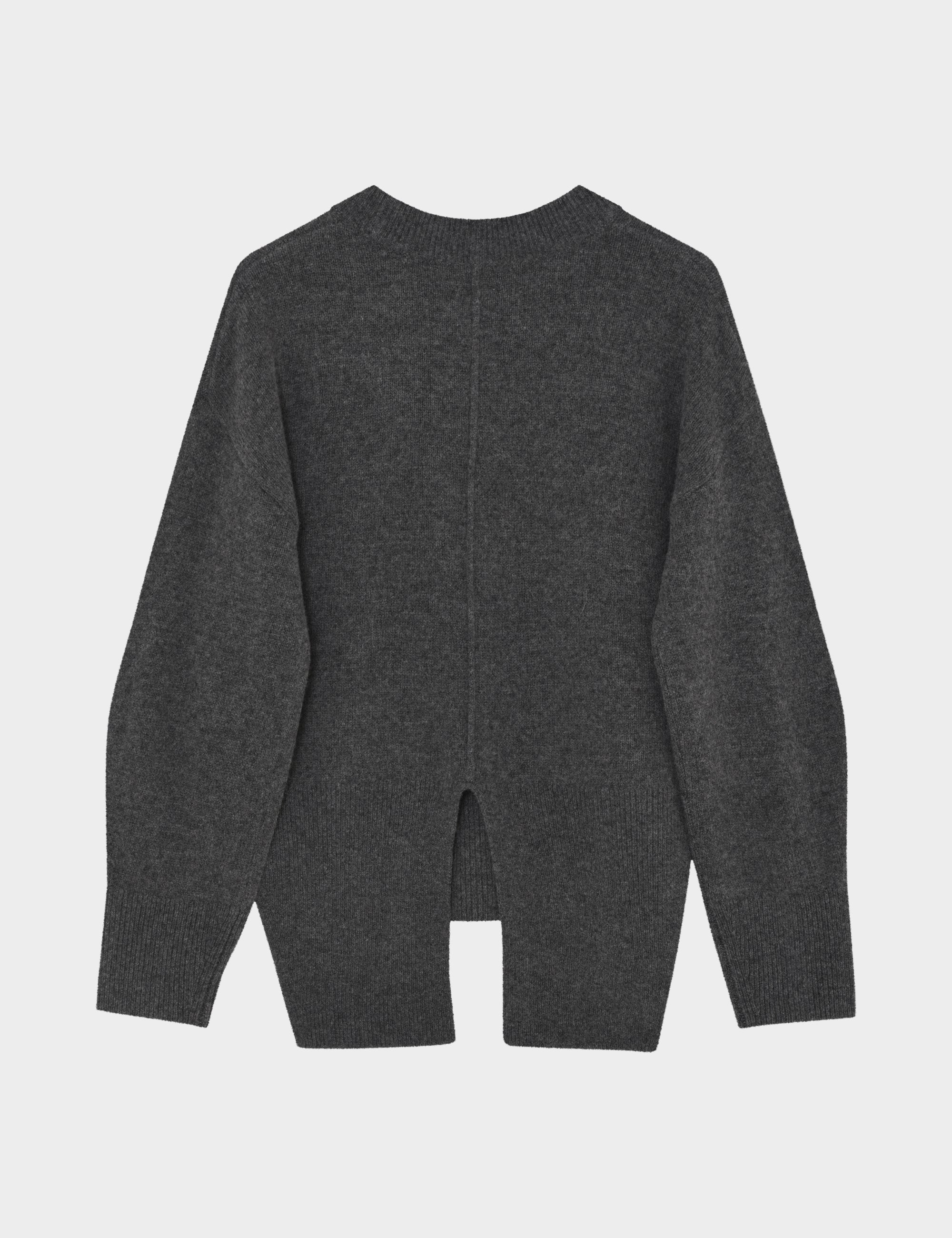 DAY Birger ét Mikkelsen DAYSindi - Soft Lamb - Pullover Sweater 500003 Dark Grey Melange