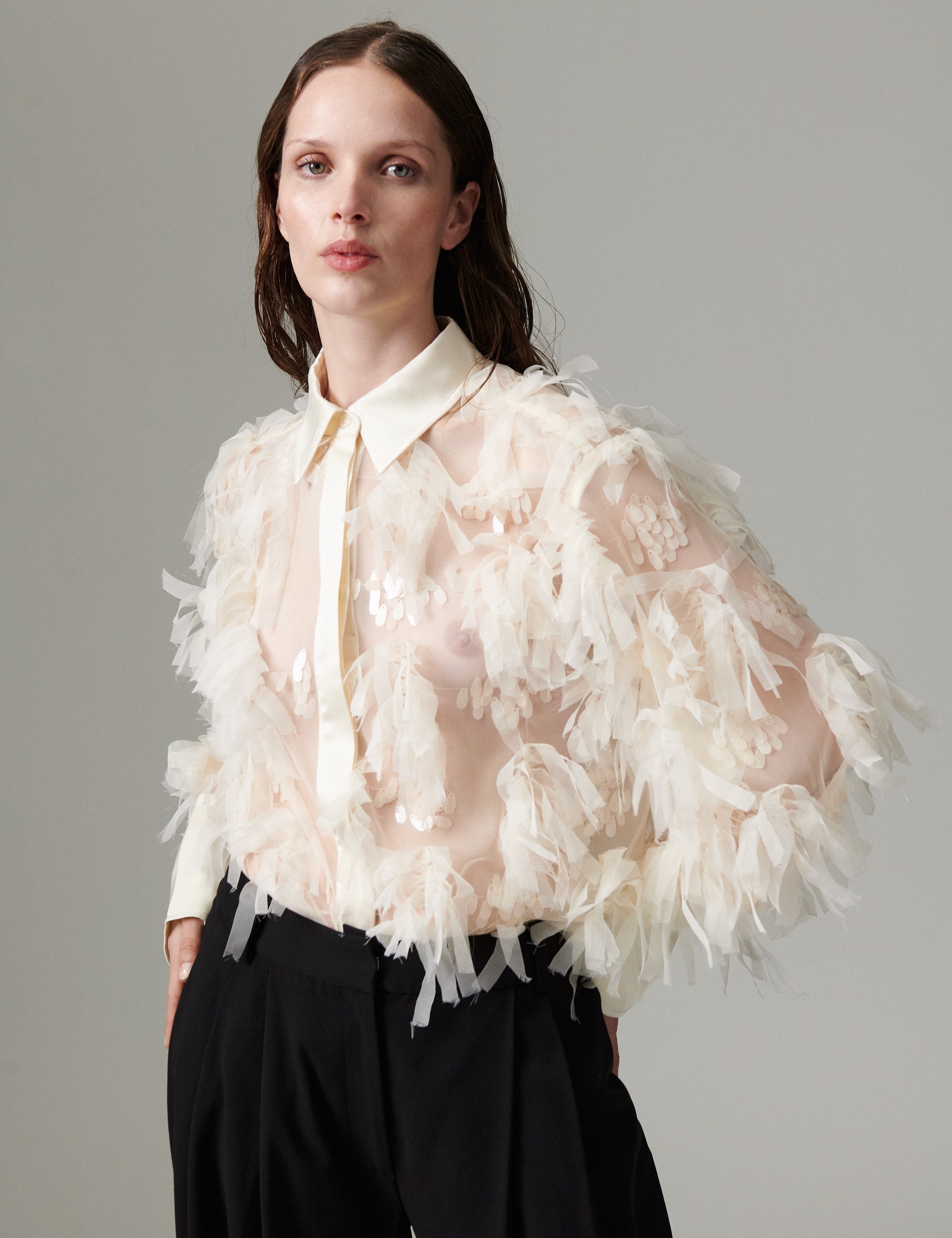 DAY Birger ét Mikkelsen DAYStema - Shiny Sprout - Blouse Bluse 131105 BROWN RICE