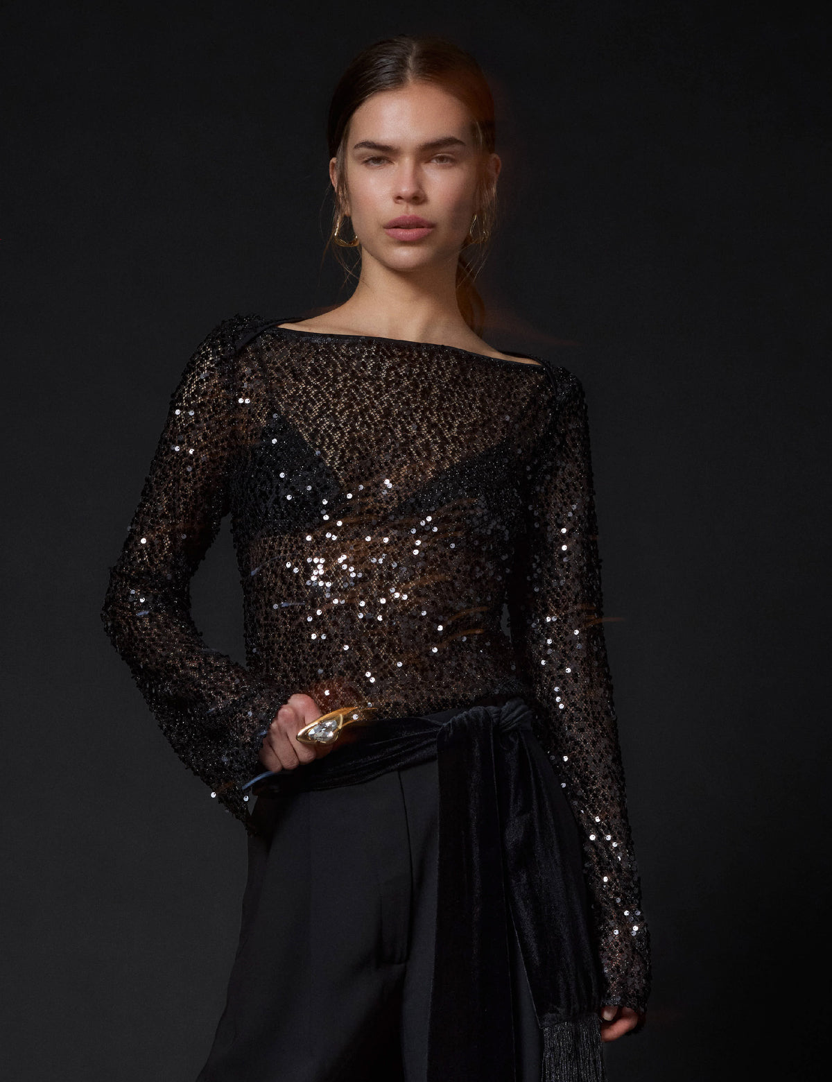 DAY Birger ét Mikkelsen DAYTuana - Shimmering Night - Bluse Bluse 190303 Black