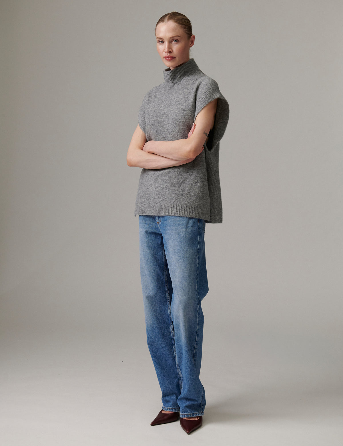 DAY Birger ét Mikkelsen DAYWarm - Cozy Days Waistcoat 11991 Medium Grey Mel.