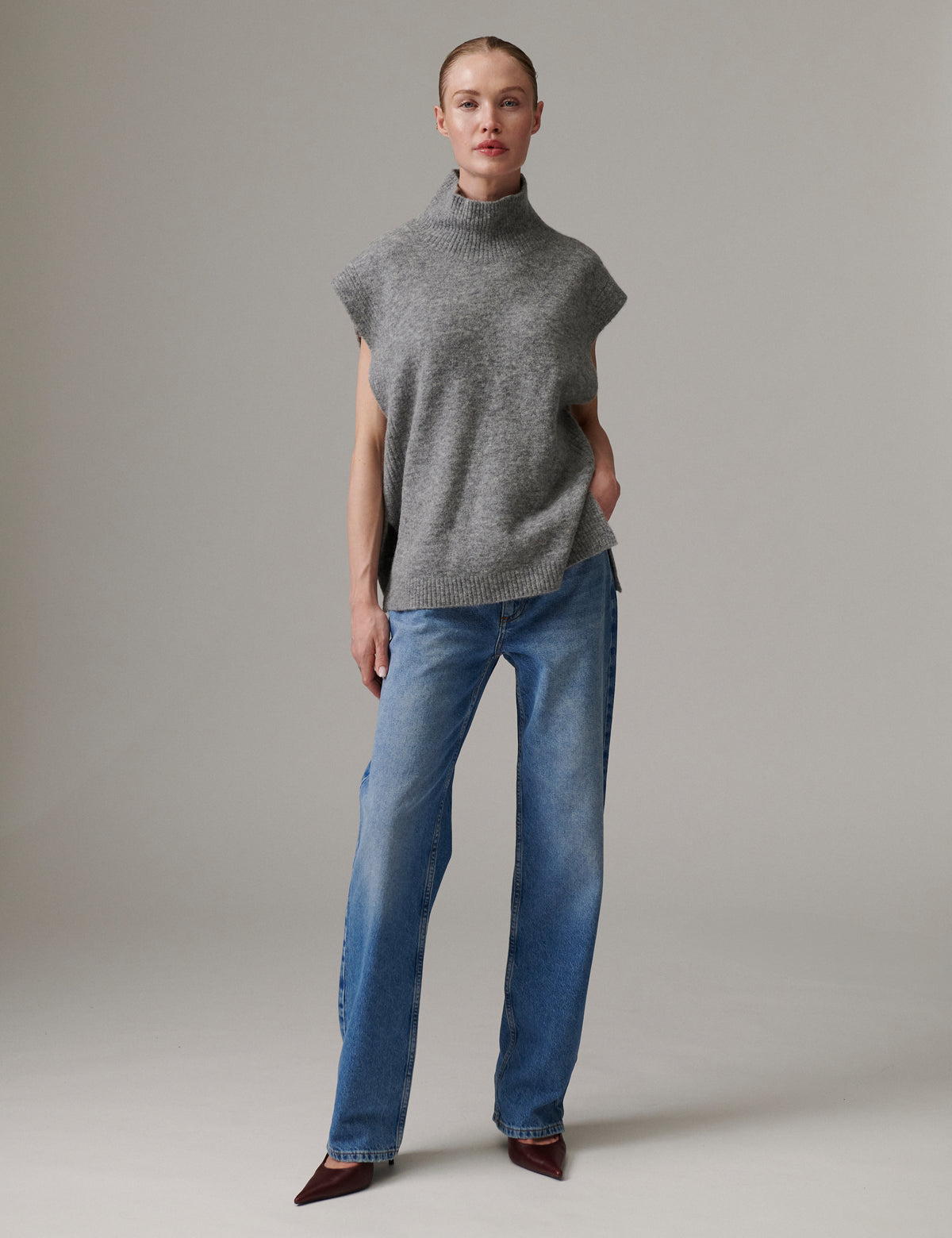 DAY Birger ét Mikkelsen DAYWarm - Cozy Days Waistcoat 11991 Medium Grey Mel.