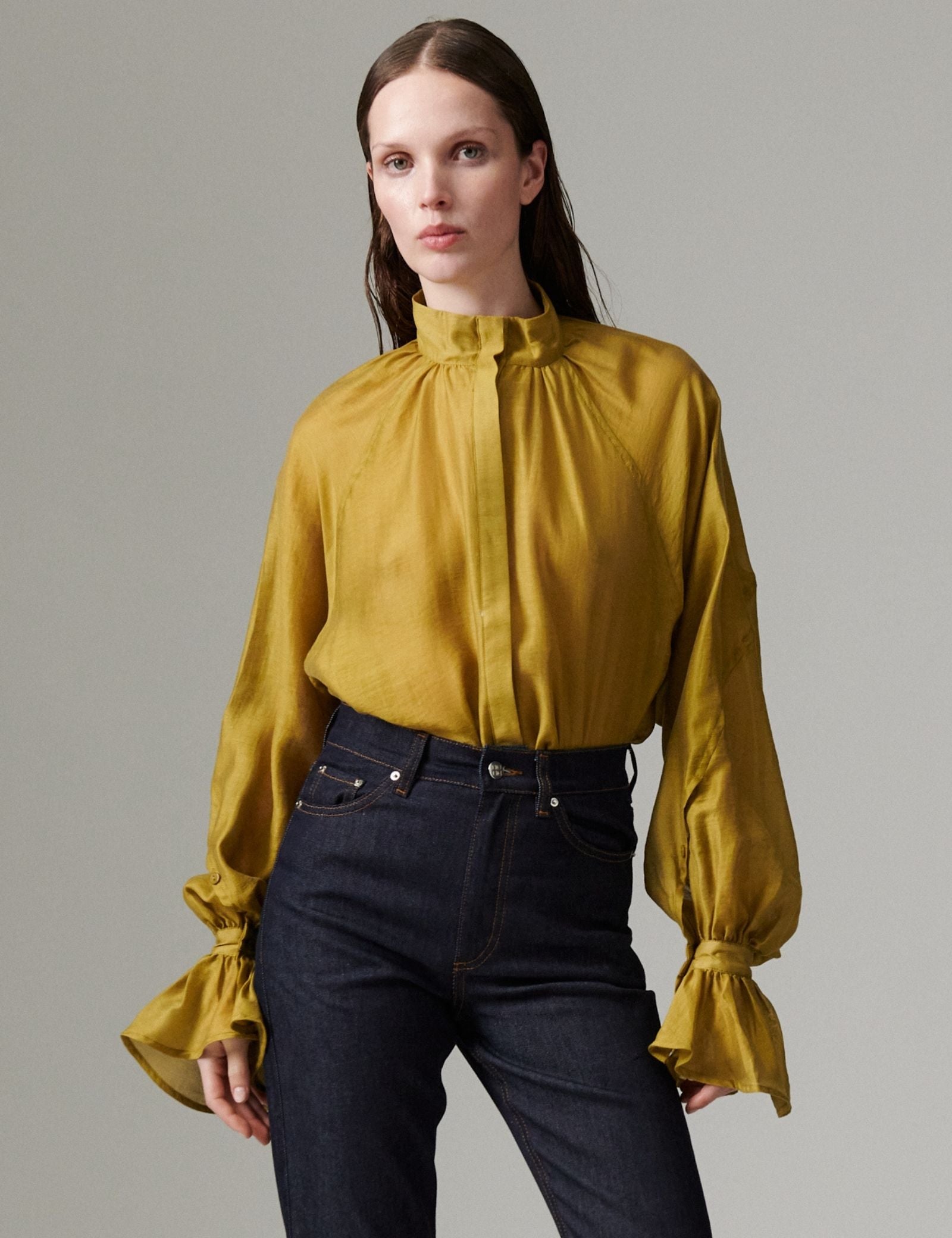 DAY Birger ét Mikkelsen DAYWayo - Linen Tento - Skjorte Bluse 170836 ECRU OLIVE