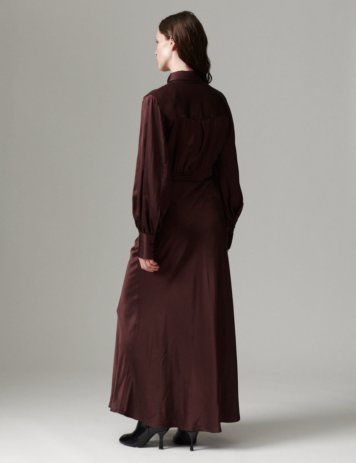 DAY Birger ét Mikkelsen DAYWoma - Fluid Viscose Kjole 191619 FUDGE