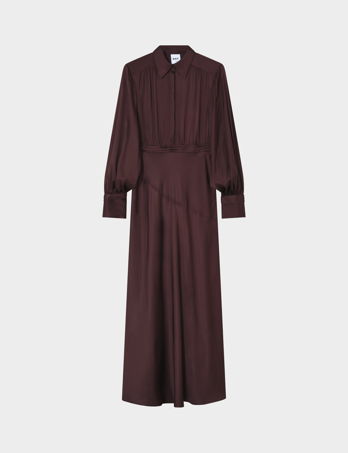 DAY Birger ét Mikkelsen DAYWoma - Fluid Viscose Kjole 191619 FUDGE