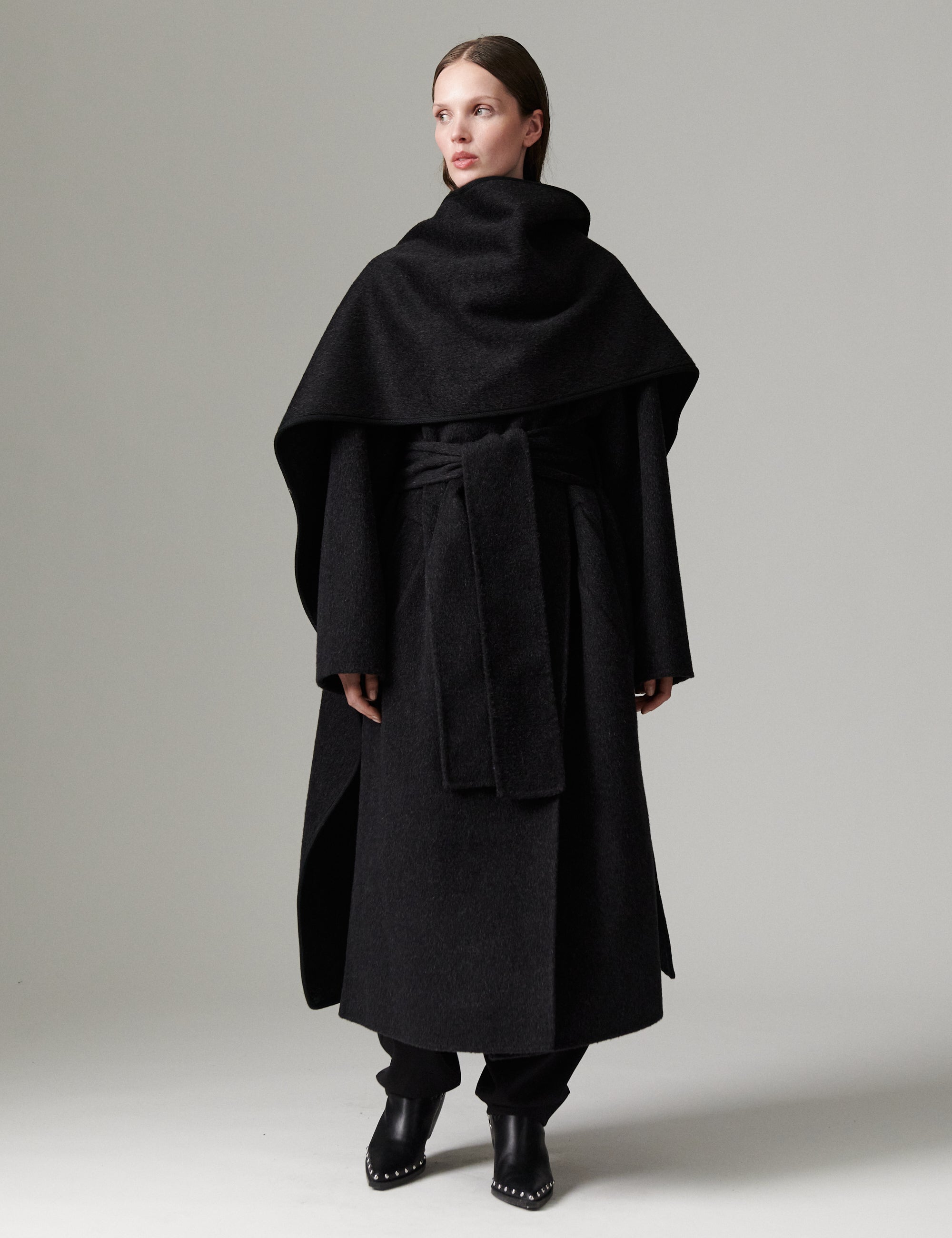 DAY Birger ét Mikkelsen DAYWoola - Bonded Soft Wool Tørklæde 500003 Dark Grey Melange