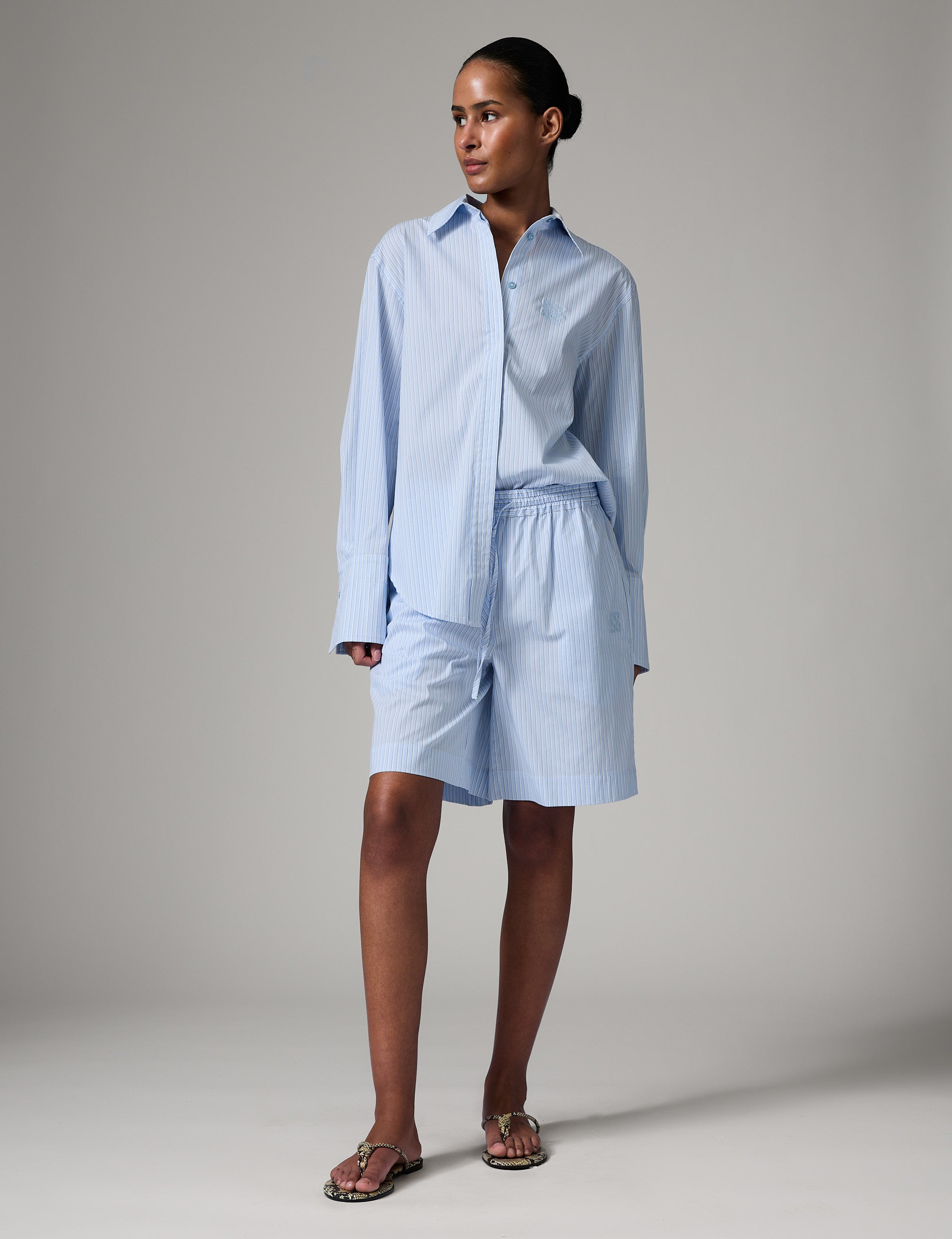 DAY Birger ét Mikkelsen DAYZella - Daylounge Stripe - Shorts Shorts 154030 Chambray blue