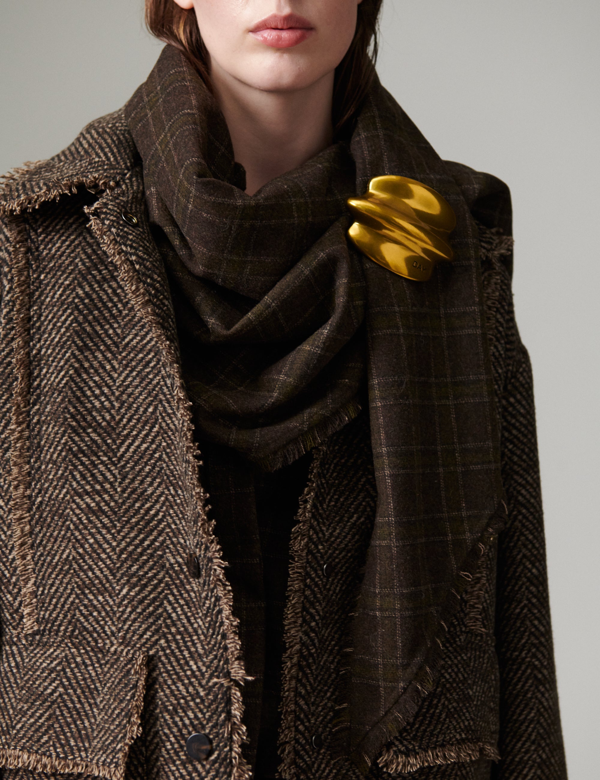 DAY Birger ét Mikkelsen DAYZia - Flanello Tørklæde 900011 Brown Check