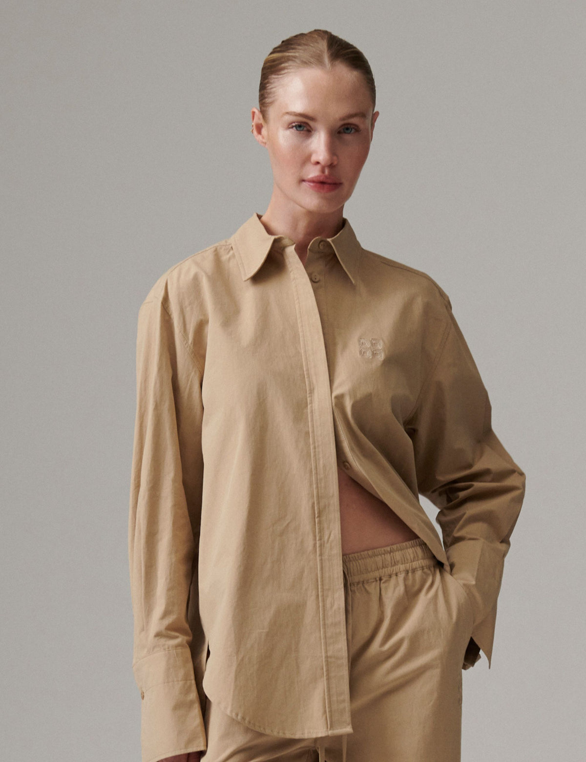 DAY Birger ét Mikkelsen DAYZoe - Cottaline - Skjorte Bluse 500124 TAUPE