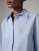 DAYZoe - Daylounge Stripe - Skjorte - Chambray blue