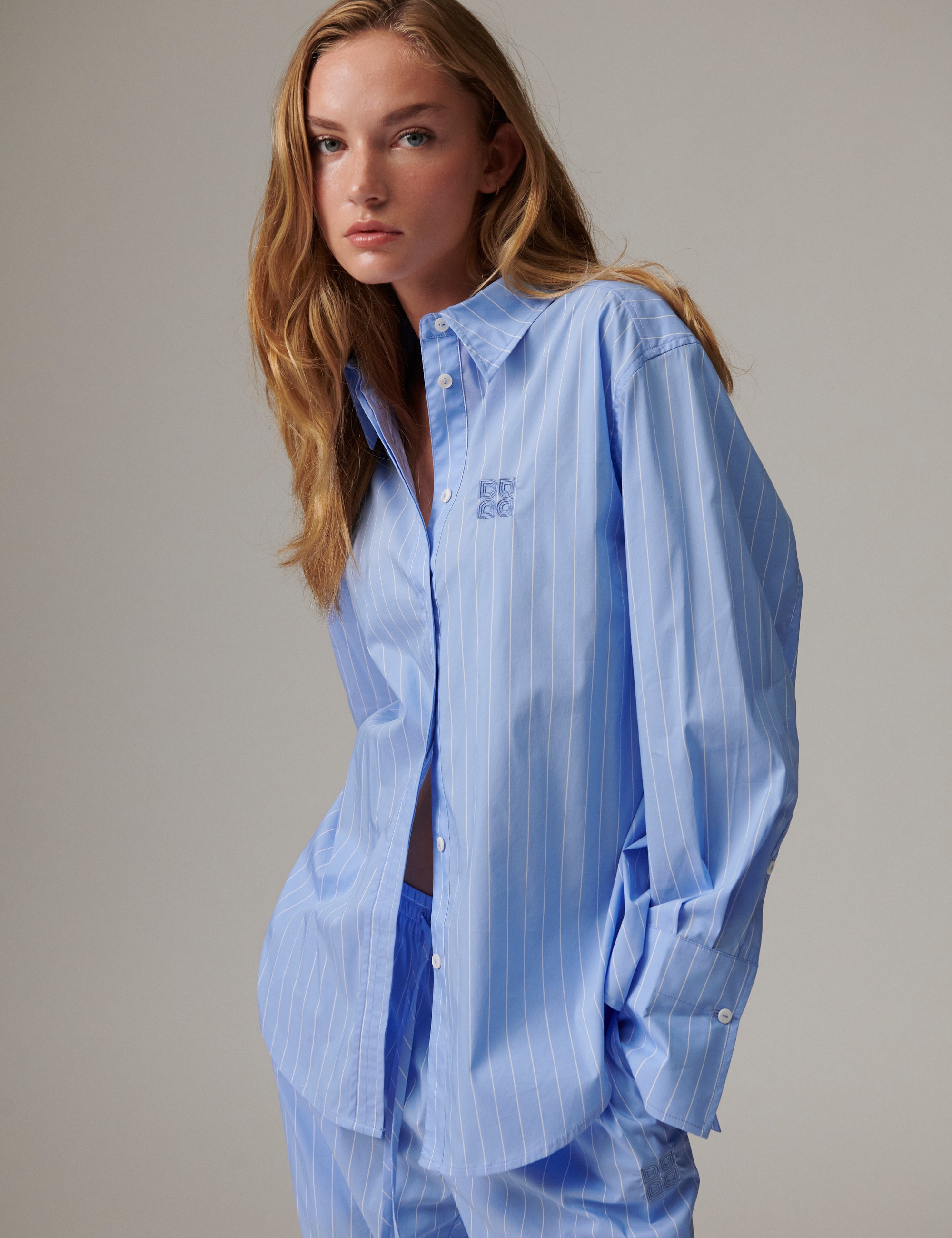DAY Birger ét Mikkelsen DAYZoe - Daylounge Stripe - Skjorte Shirts & Blouses 04110 Blue Stripe