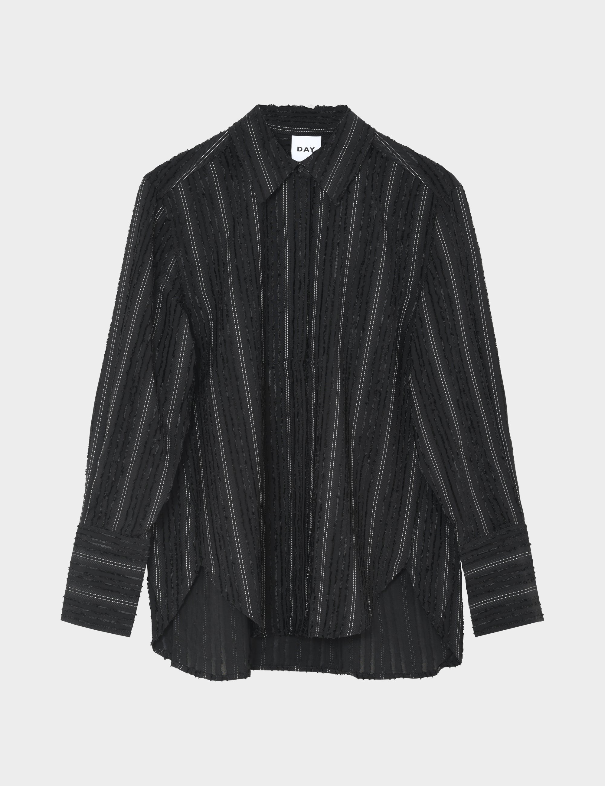 DAY Birger ét Mikkelsen DAYZoe - Raw Stripes - Skjorte Bluse 12000 Black