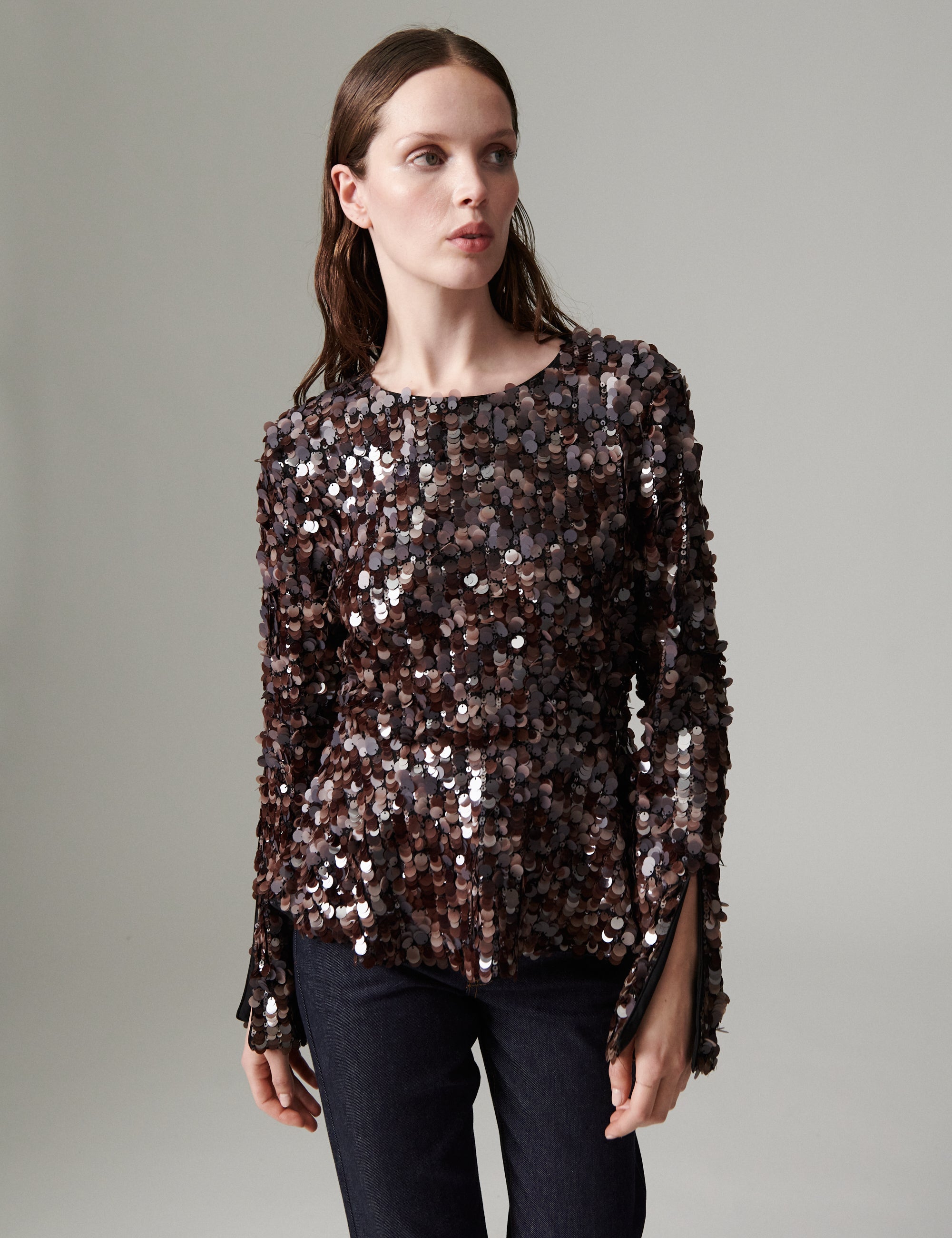 DAY Birger ét Mikkelsen DAYZola - Shimmy Bluse 191018 Ganache