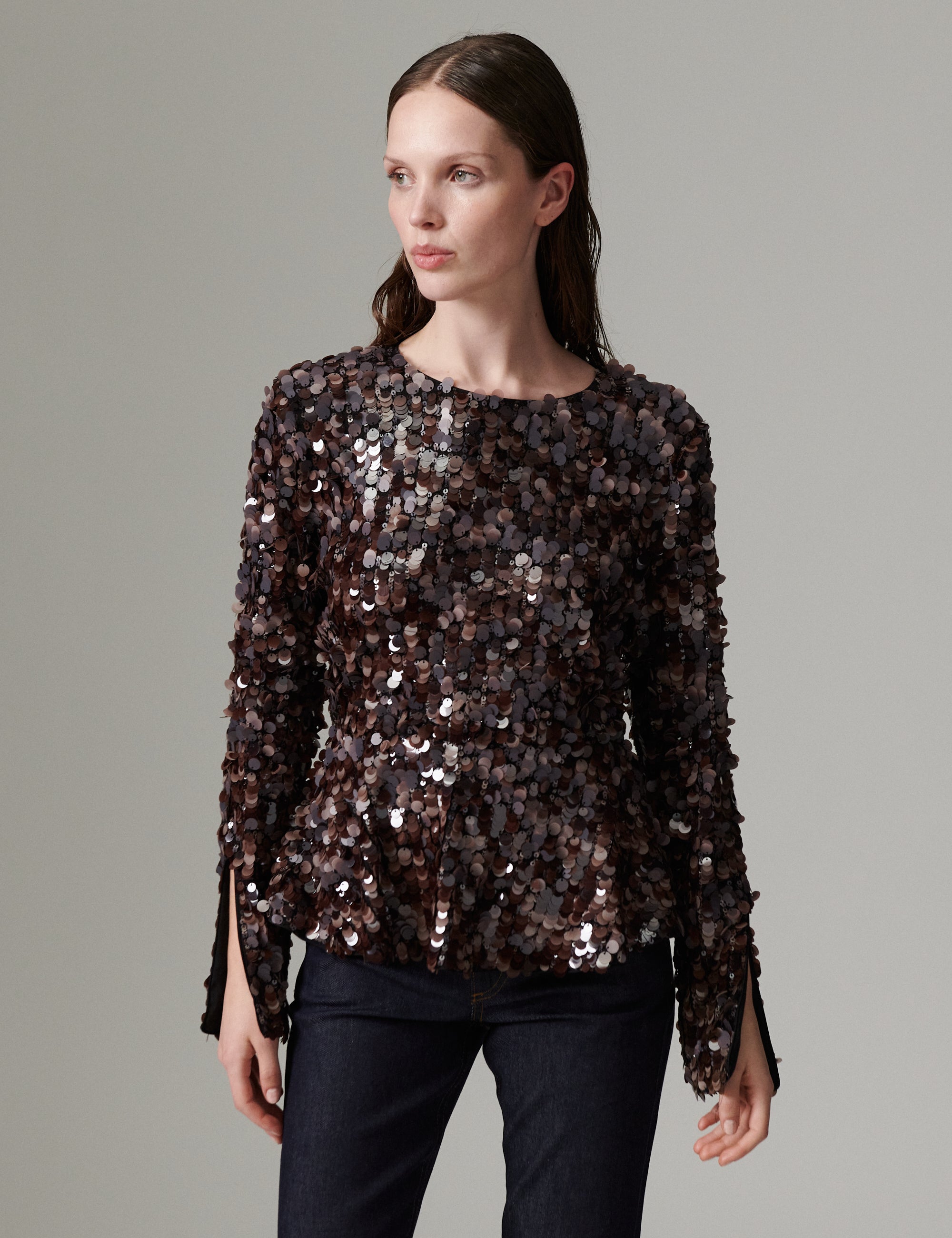 DAY Birger ét Mikkelsen DAYZola - Shimmy Bluse 191018 Ganache