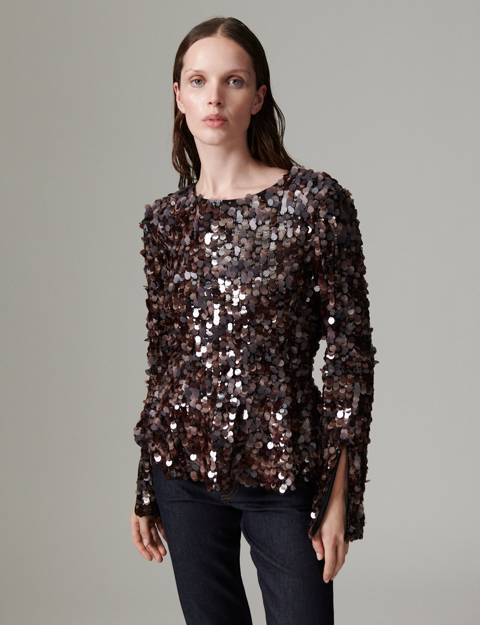 DAY Birger ét Mikkelsen DAYZola - Shimmy Bluse 191018 Ganache