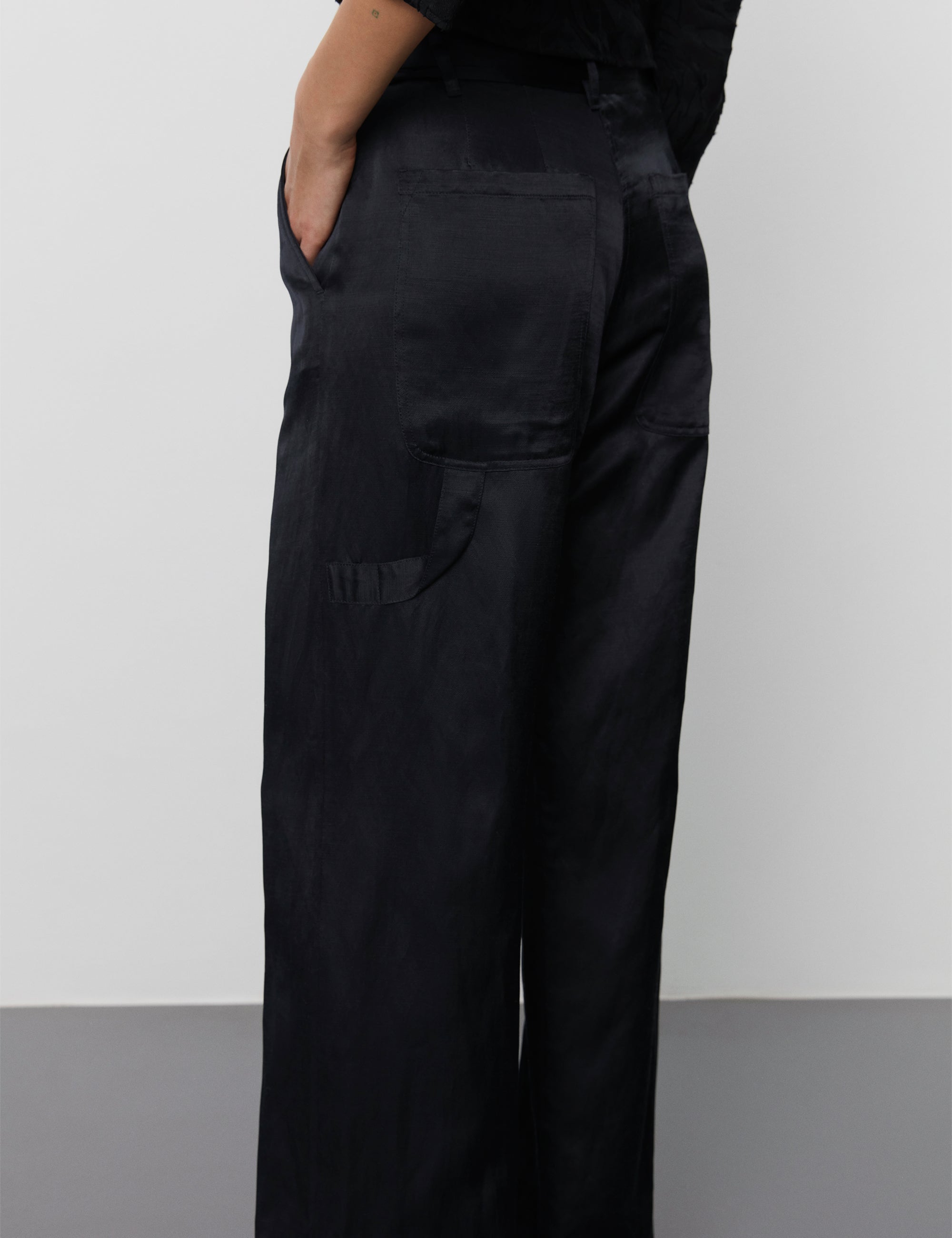 DAY Birger ét Mikkelsen David - High Shine Blend RD Bukser 190303 BLACK