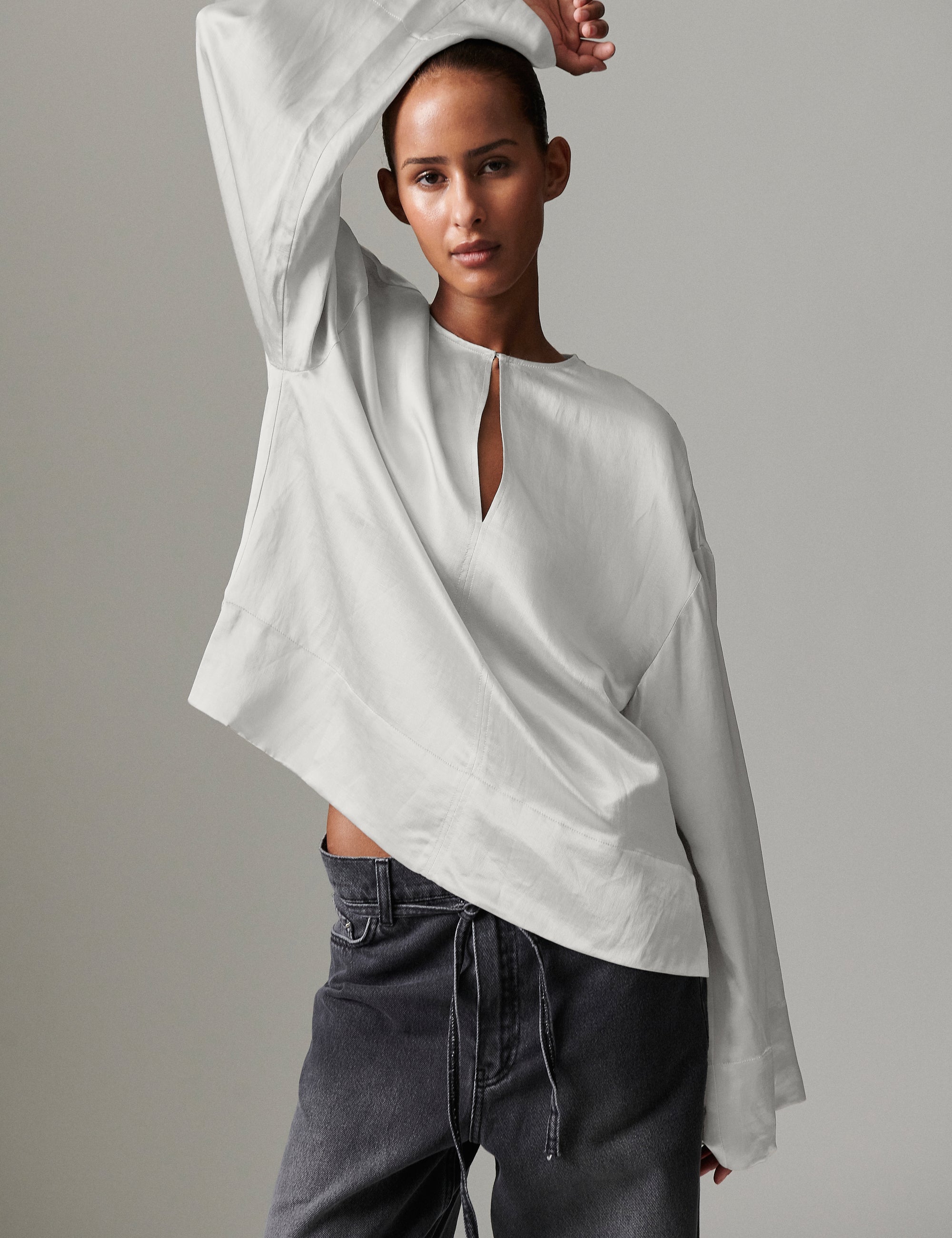DAY Birger ét Mikkelsen Davies - Silky Touch - Bluse Bluse 110605 Jet Stream