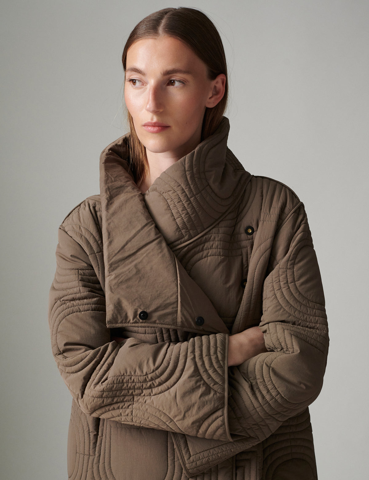 DAY Birger ét Mikkelsen DayAdjo - Rhombus quilt - Frakke Frakke 500125 WALNUT
