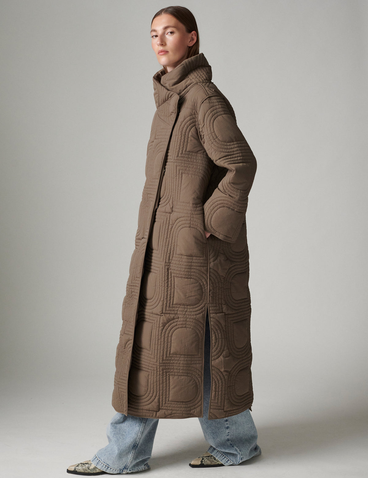 DAY Birger ét Mikkelsen DayAdjo - Rhombus quilt - Frakke Frakke 500125 WALNUT