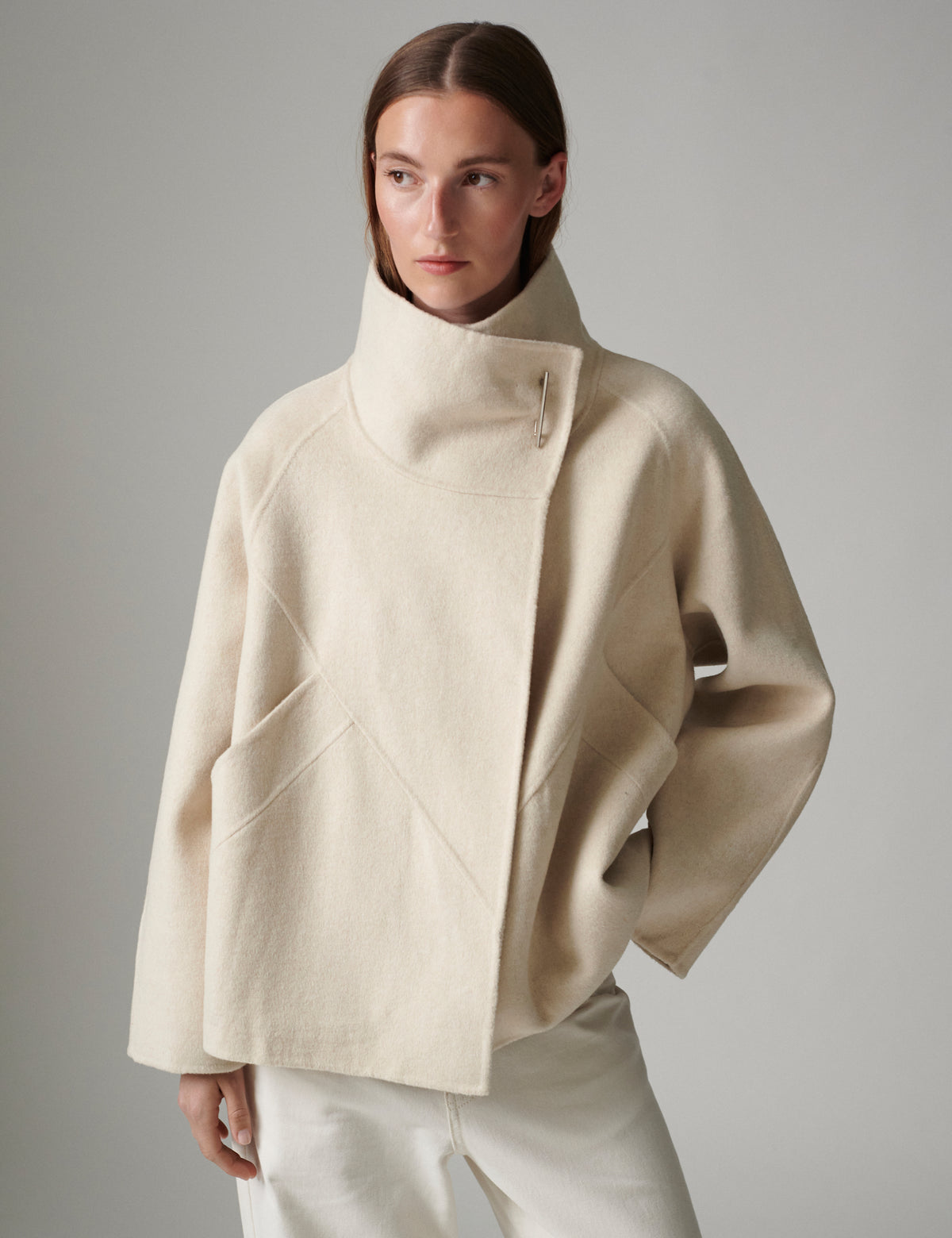 DAY Birger ét Mikkelsen DayRiot - Double faced wool - Jakke Jakke 500144 PISTACHIO SHELL MELANGE