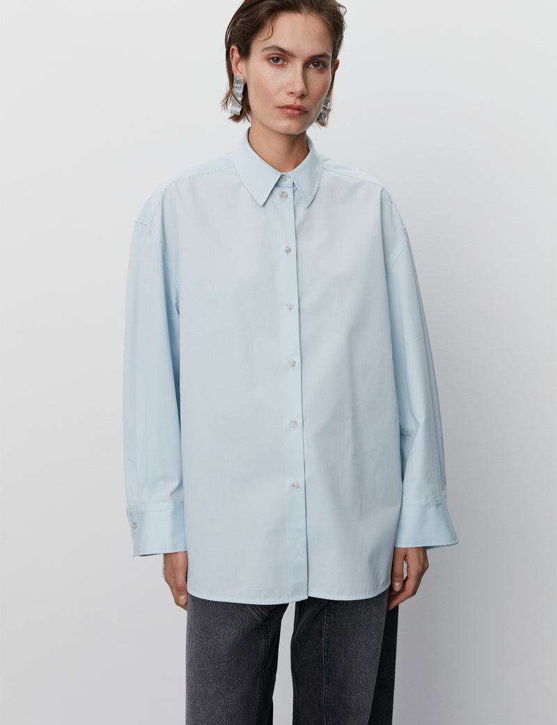 DAY Birger ét Mikkelsen Delta - Cotton Twill Shirts & Blouses 500005 LIGHT BLUE