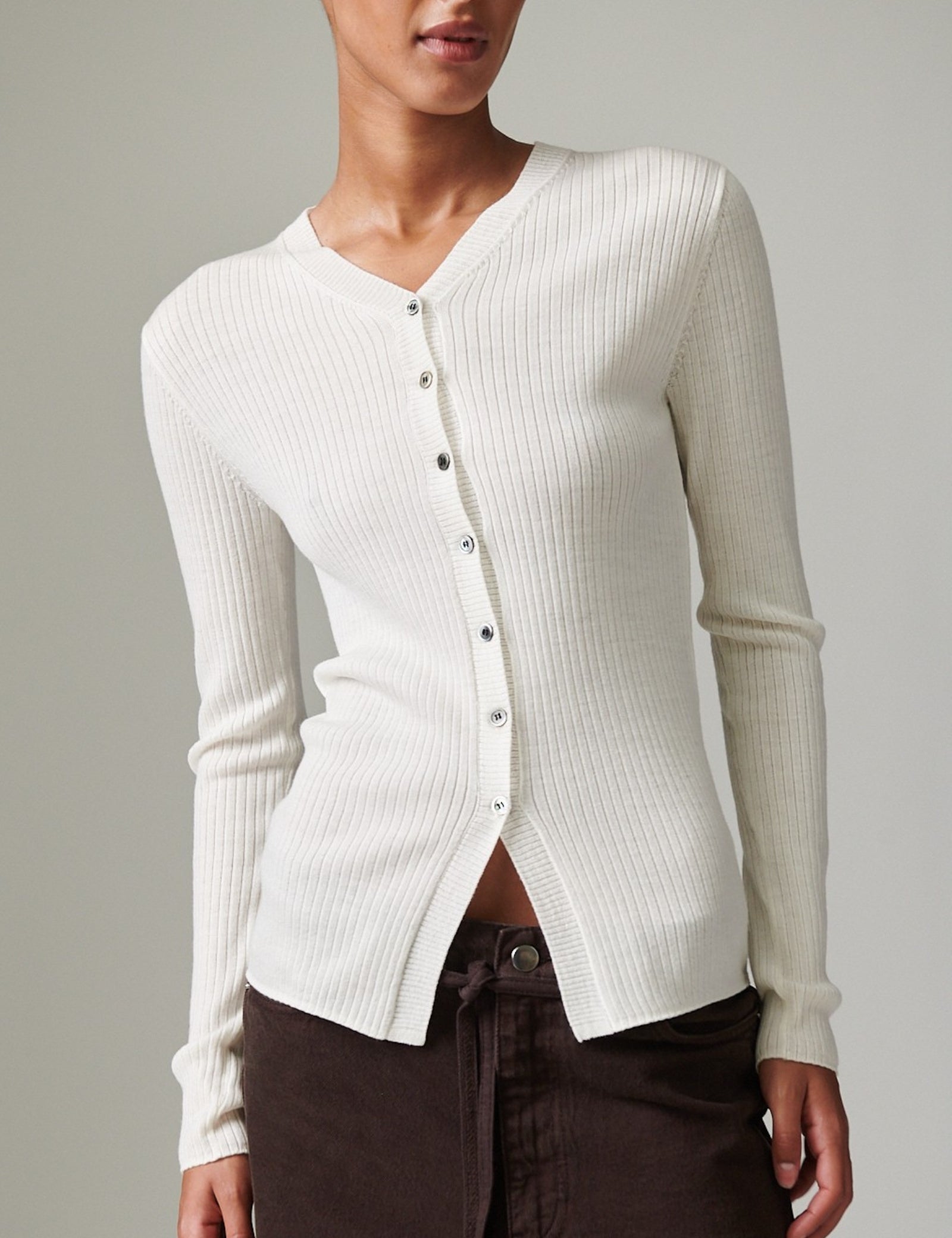 DAY Birger ét Mikkelsen Dixon - daily elements Cardigan 01002 Ivory Shade