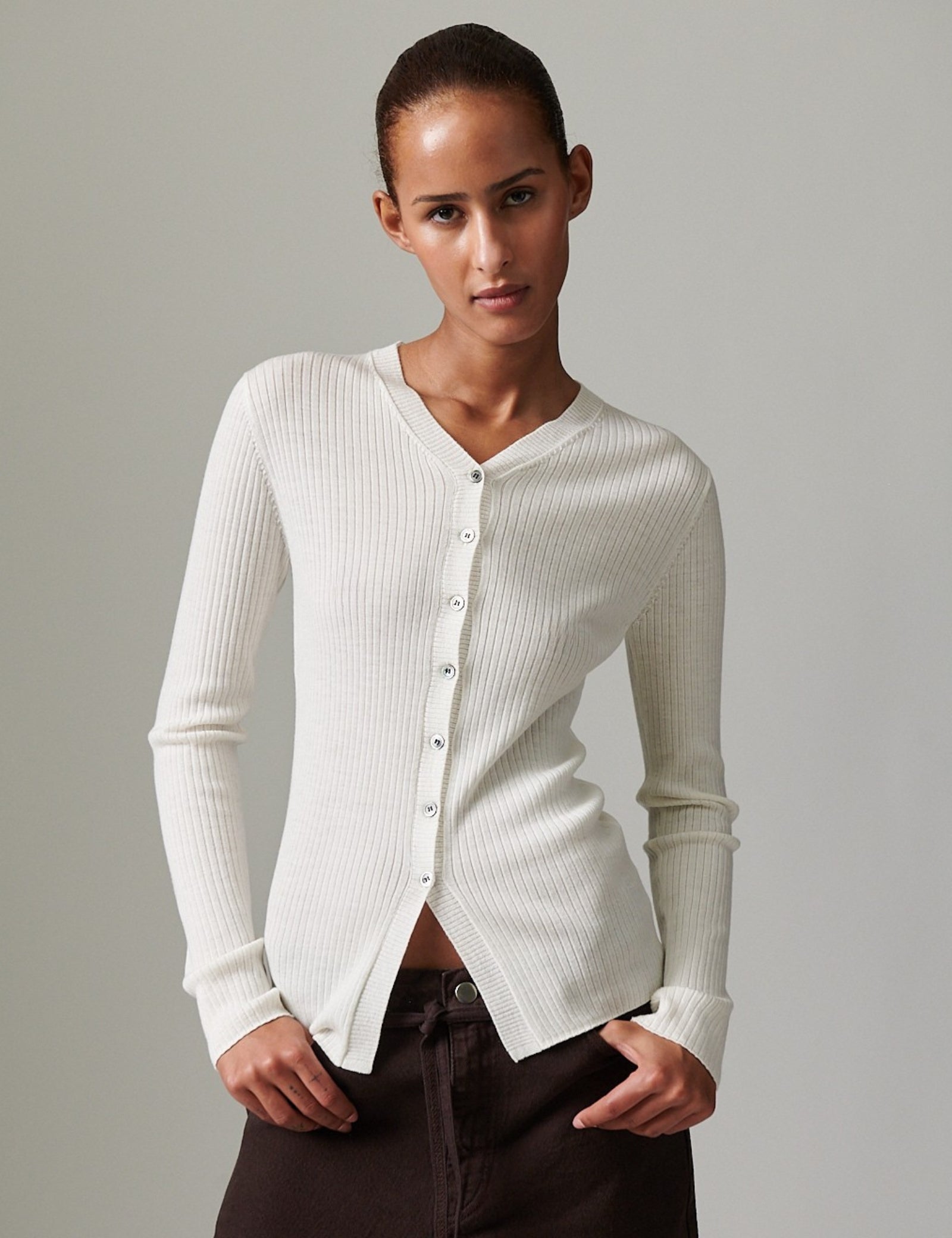 DAY Birger ét Mikkelsen Dixon - daily elements Cardigan 01002 Ivory Shade