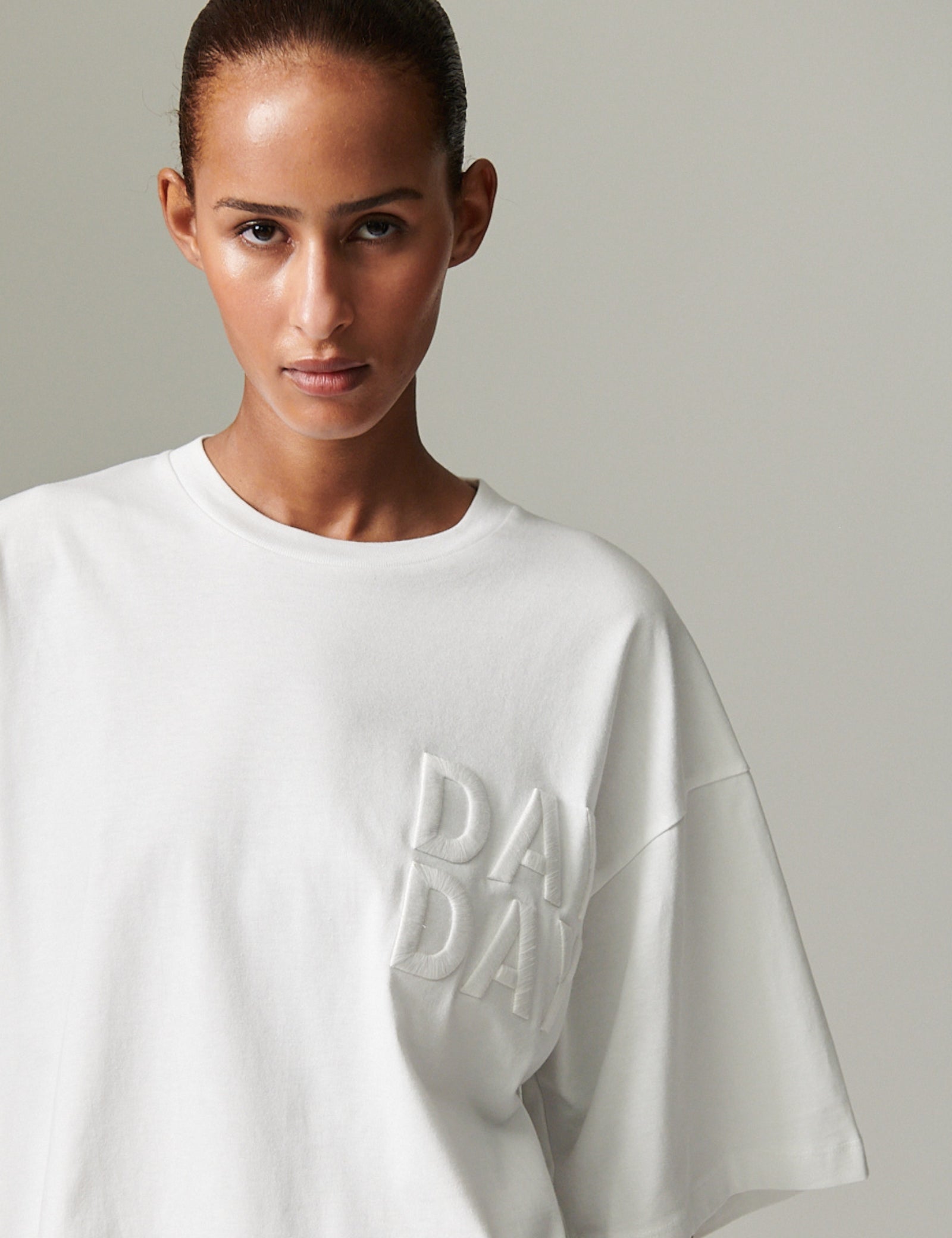 DAY Birger ét Mikkelsen Drew - Heavy Jersey Tops & T-Shirts 110601 BRIGHT WHITE