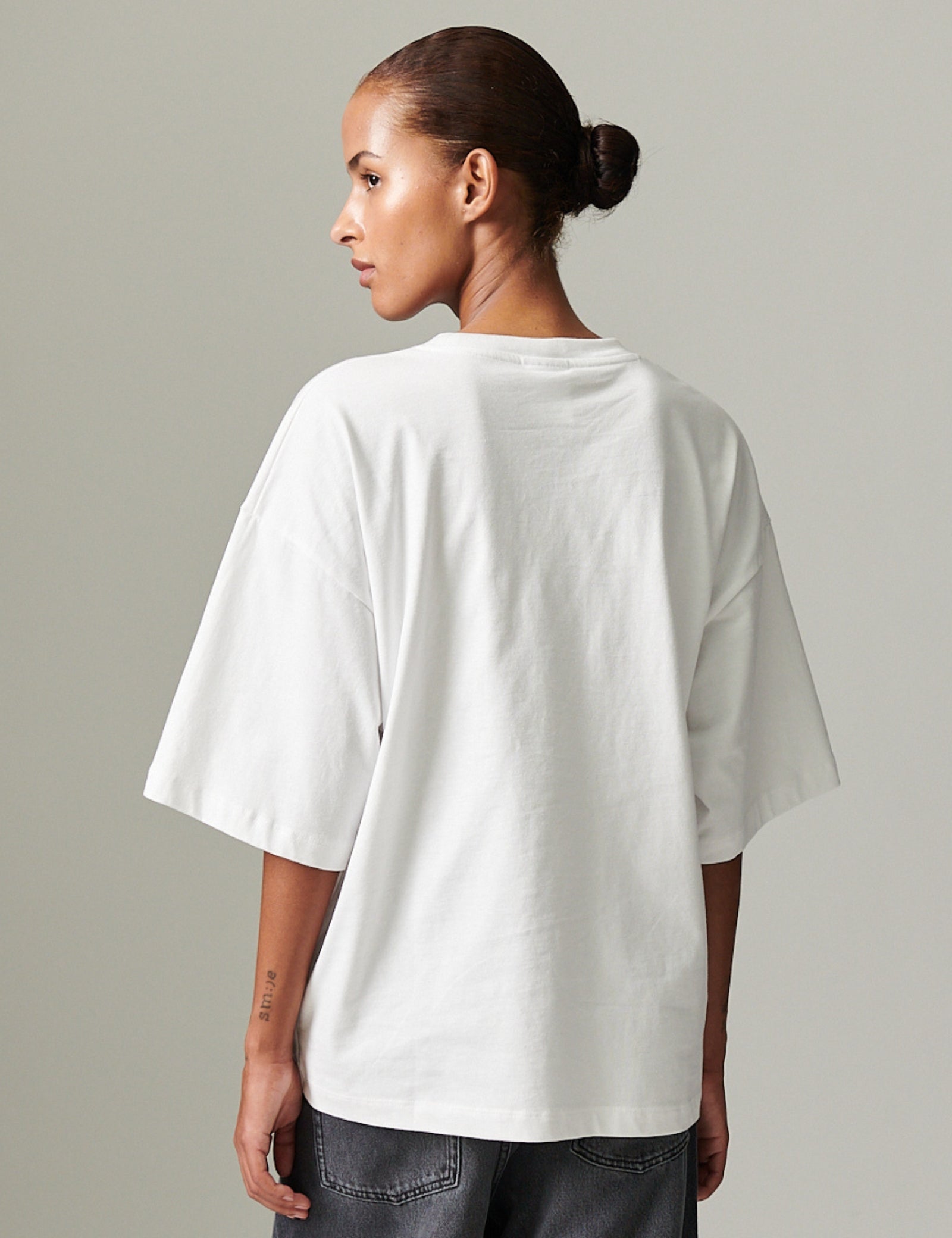 DAY Birger ét Mikkelsen Drew - Heavy Jersey Tops & T-Shirts 110601 BRIGHT WHITE