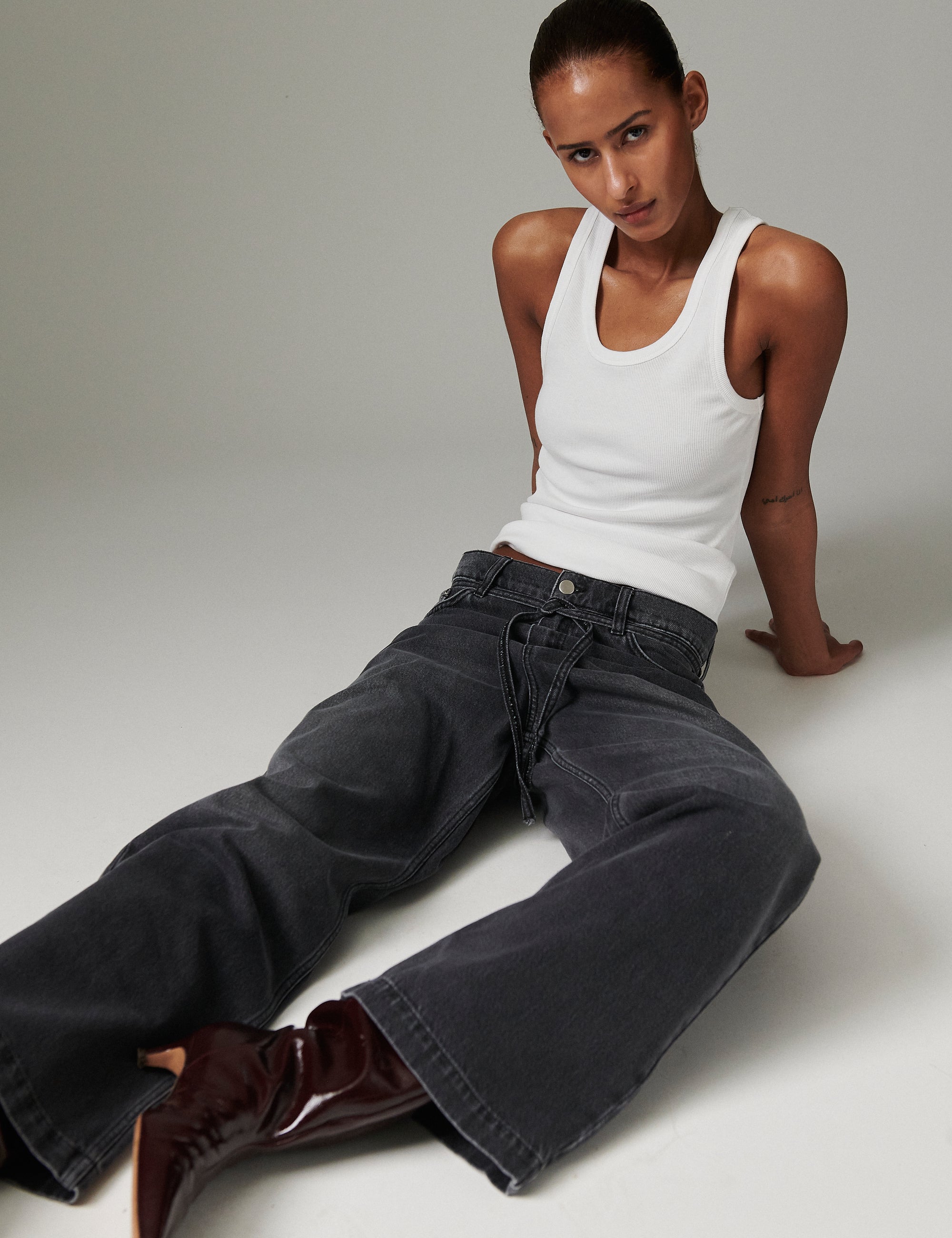 DAY Birger ét Mikkelsen Elijah - Rigid Denim Jeans 190303 BLACK