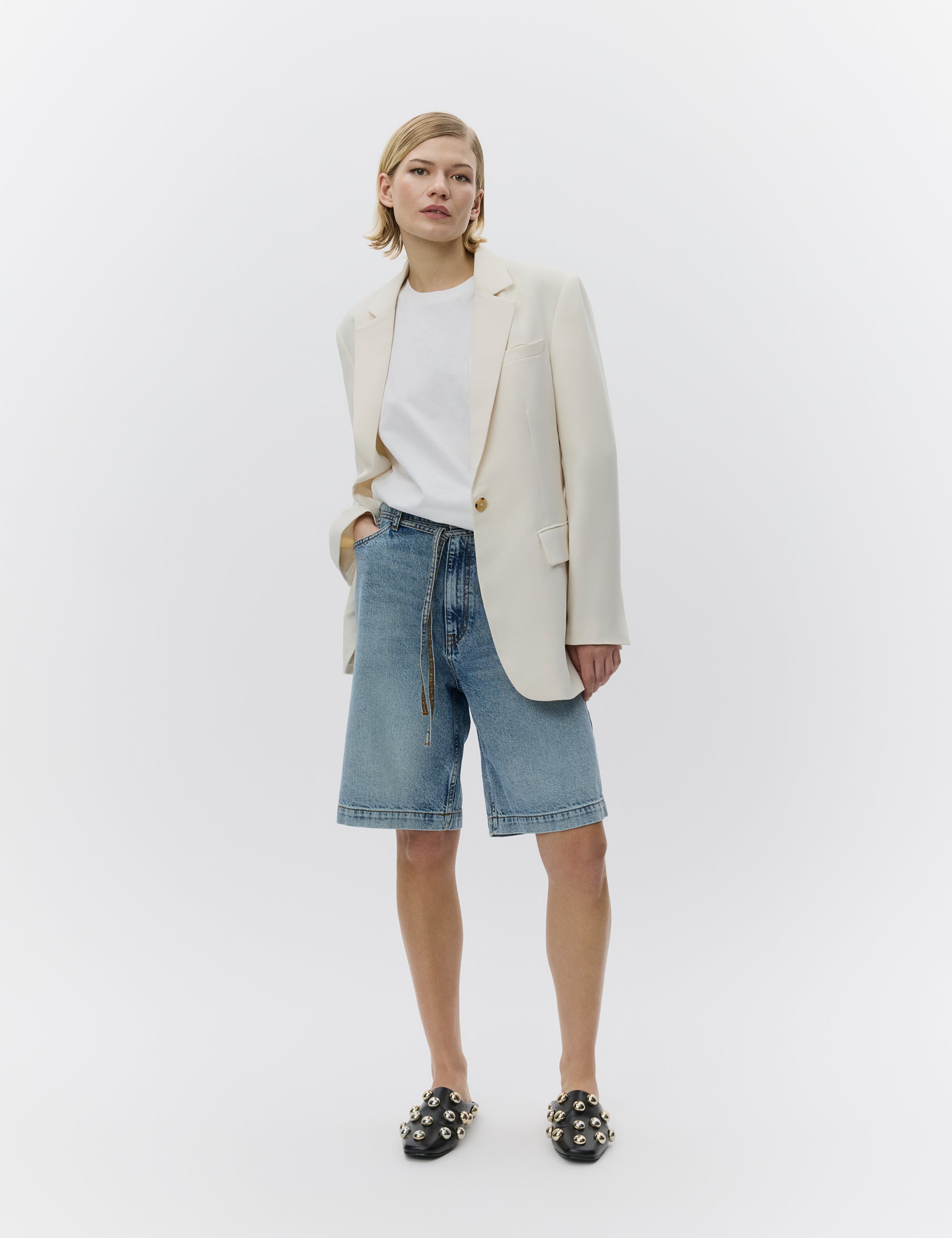 DAY Birger ét Mikkelsen Elijah Shorts – Blue Soft Denim Shorts 500005 LIGHT BLUE