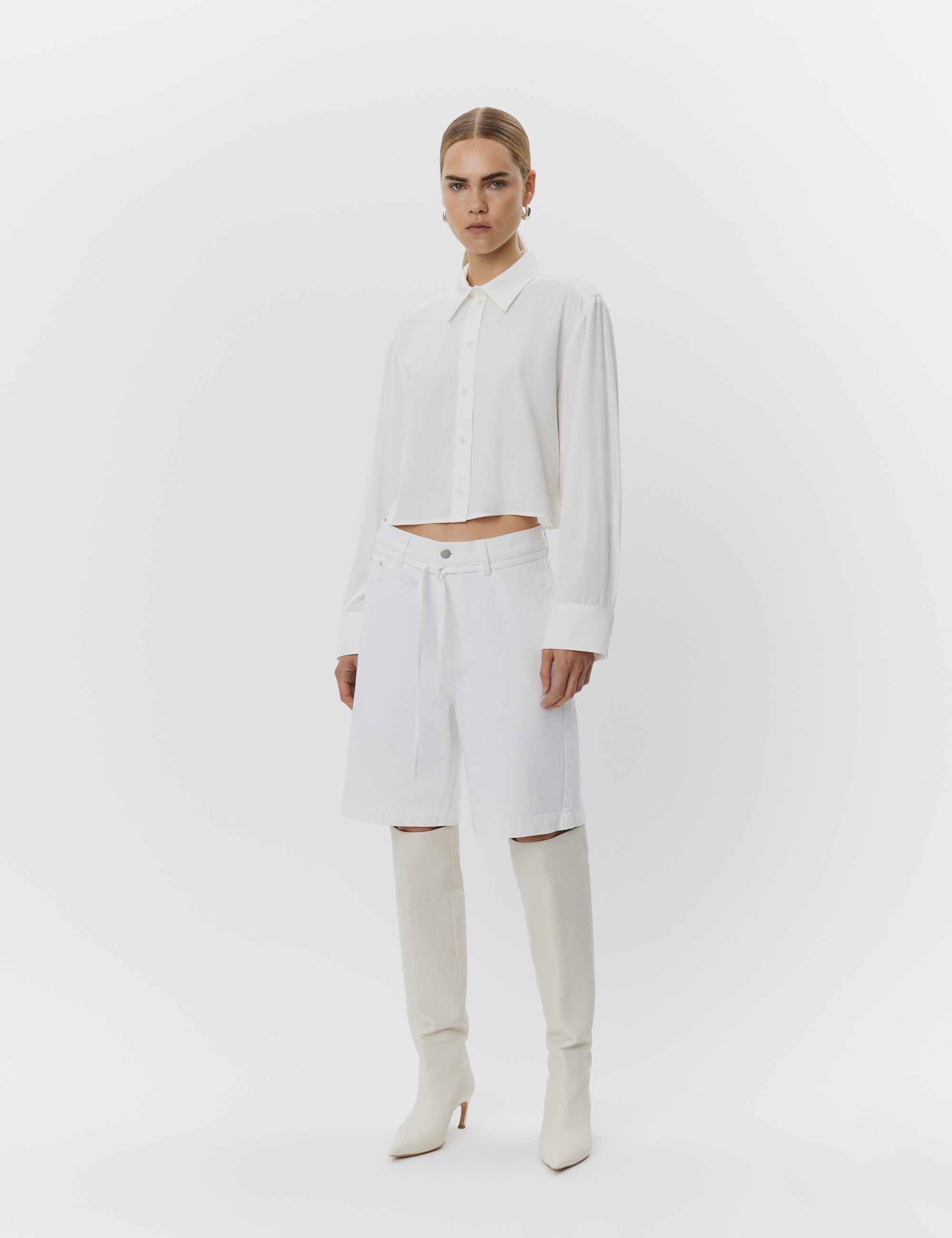 DAY Birger ét Mikkelsen Elijah Shorts – Winter White Denim Shorts 110601 BRIGHT WHITE
