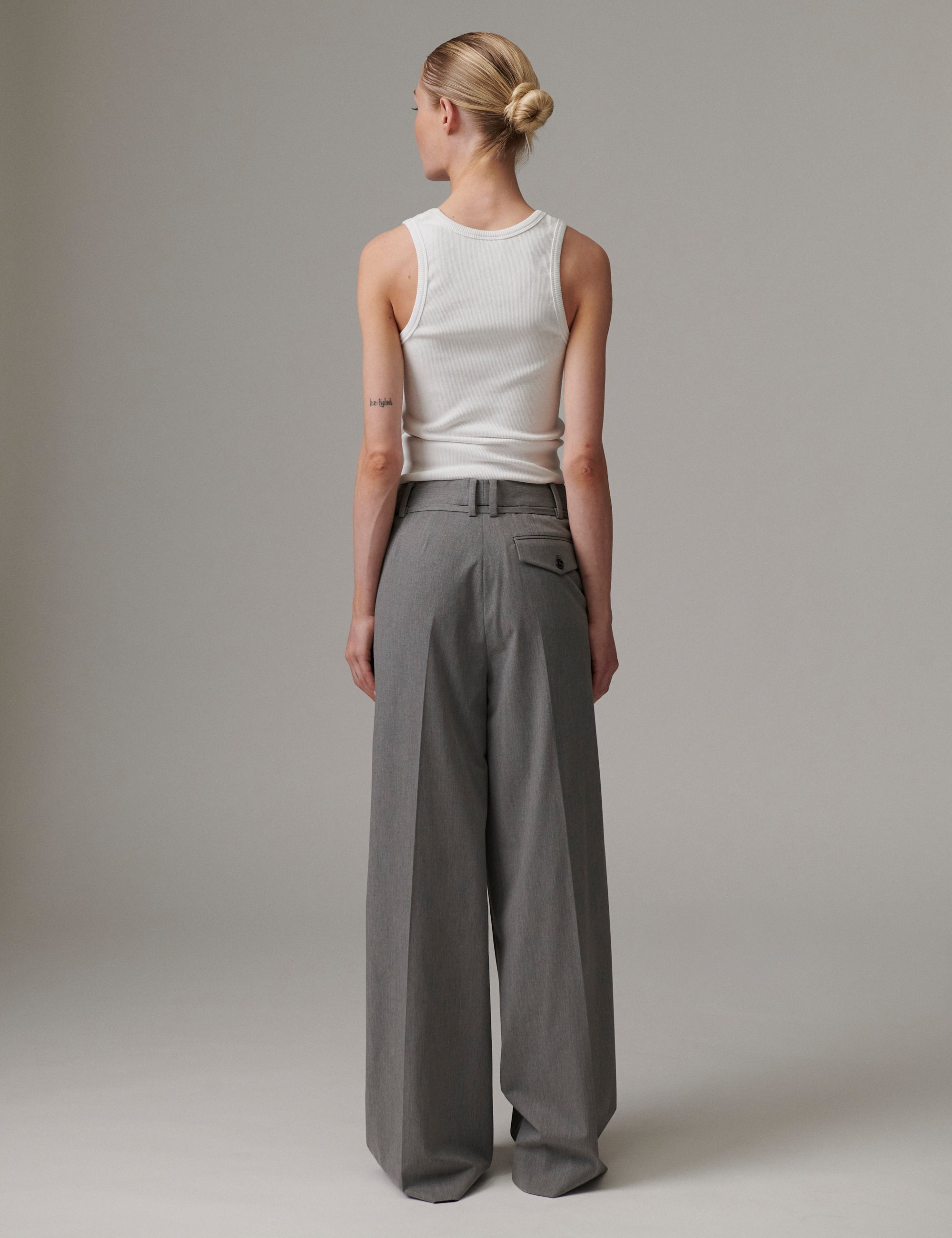 DAY Birger ét Mikkelsen Elina - Classic Gab Bukser 500006 Medium Grey Melange