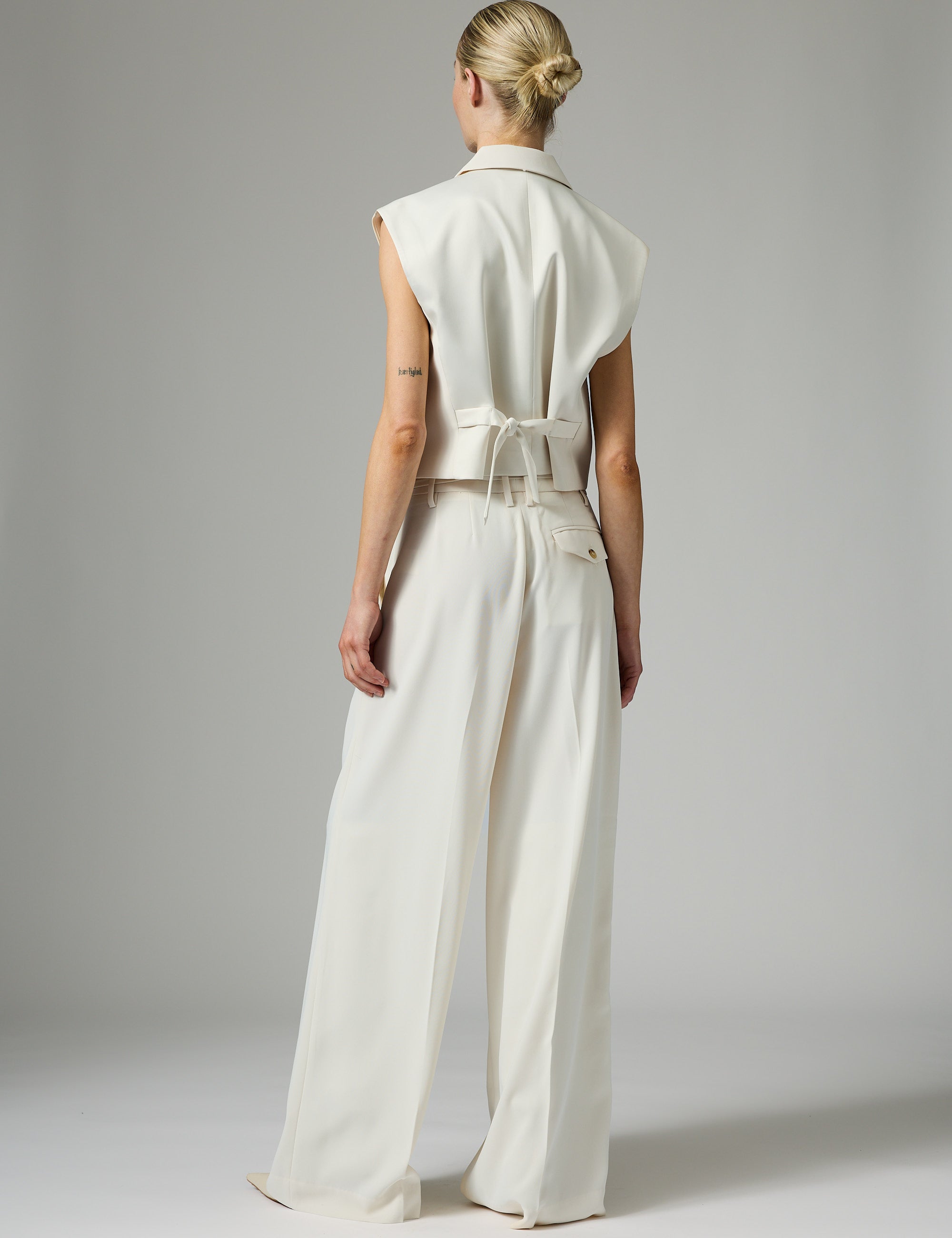 DAY Birger ét Mikkelsen Elina - Classic Gabardine Bukser 01002 Ivory Shade