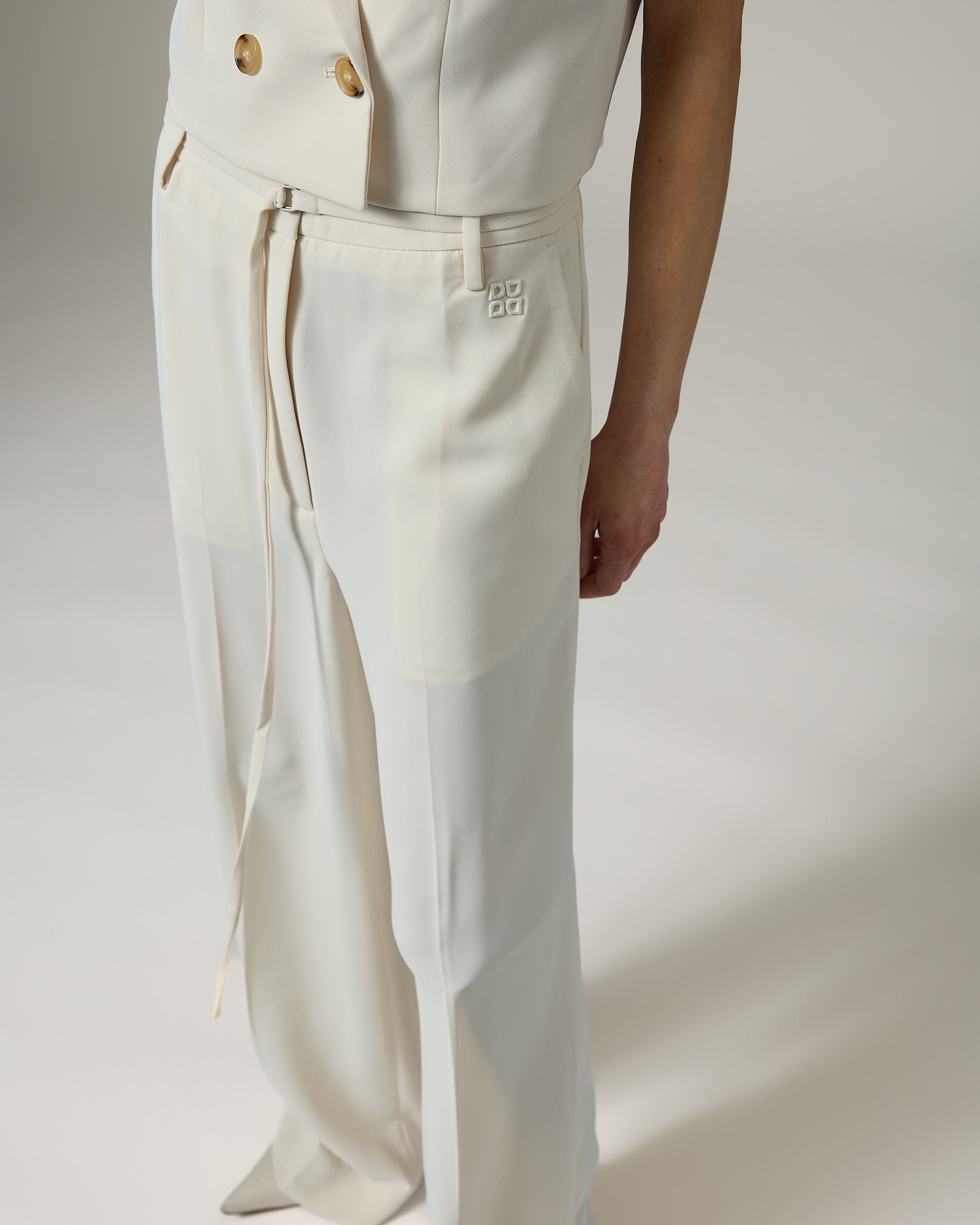 DAY Birger ét Mikkelsen Elina - Classic Gabardine Bukser 01002 Ivory Shade