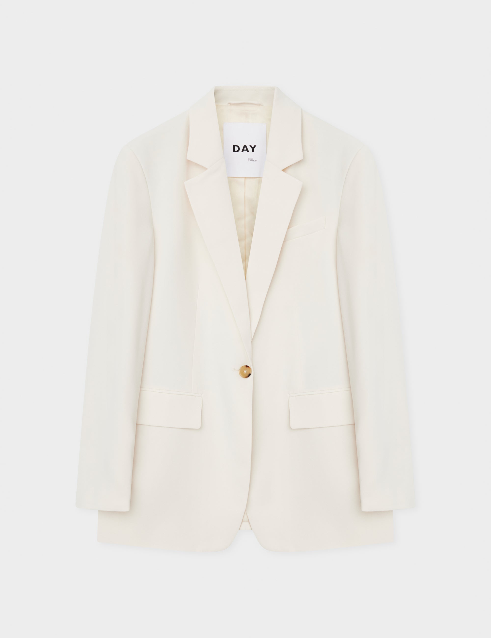 DAY Birger ét Mikkelsen Elton - Classic Gabardine Blazer 01002 Ivory Shade