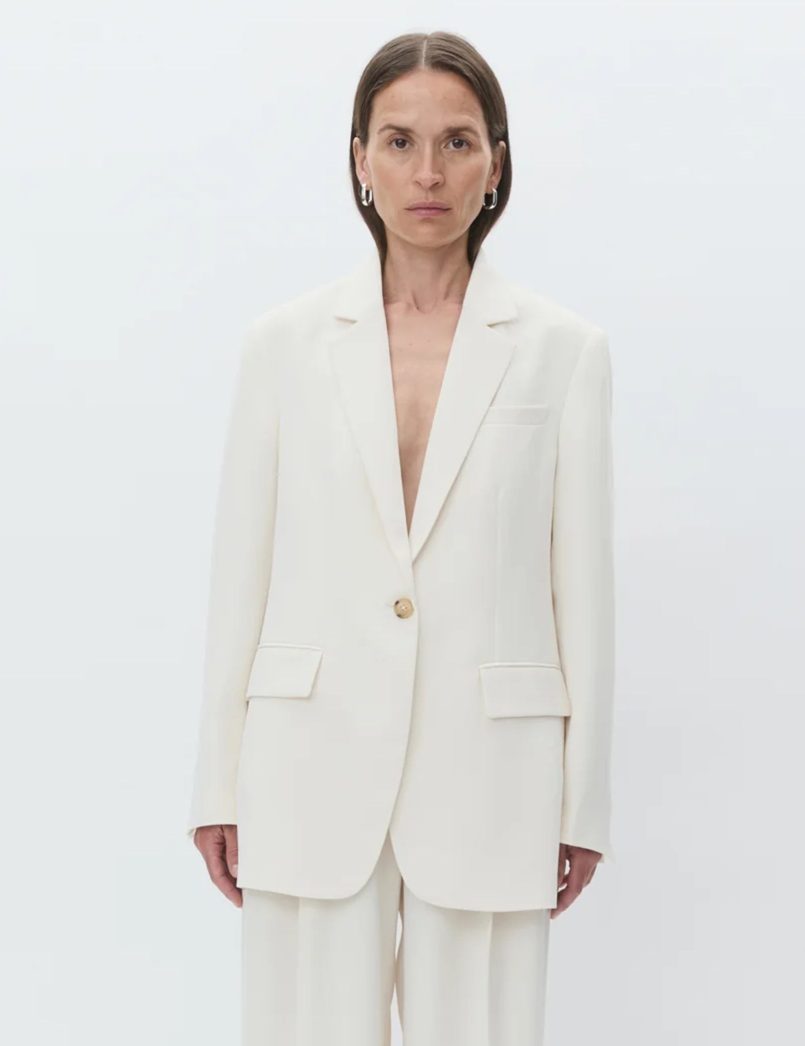 DAY Birger ét Mikkelsen Elton - Classic Gabardine Blazer 01002 Ivory Shade