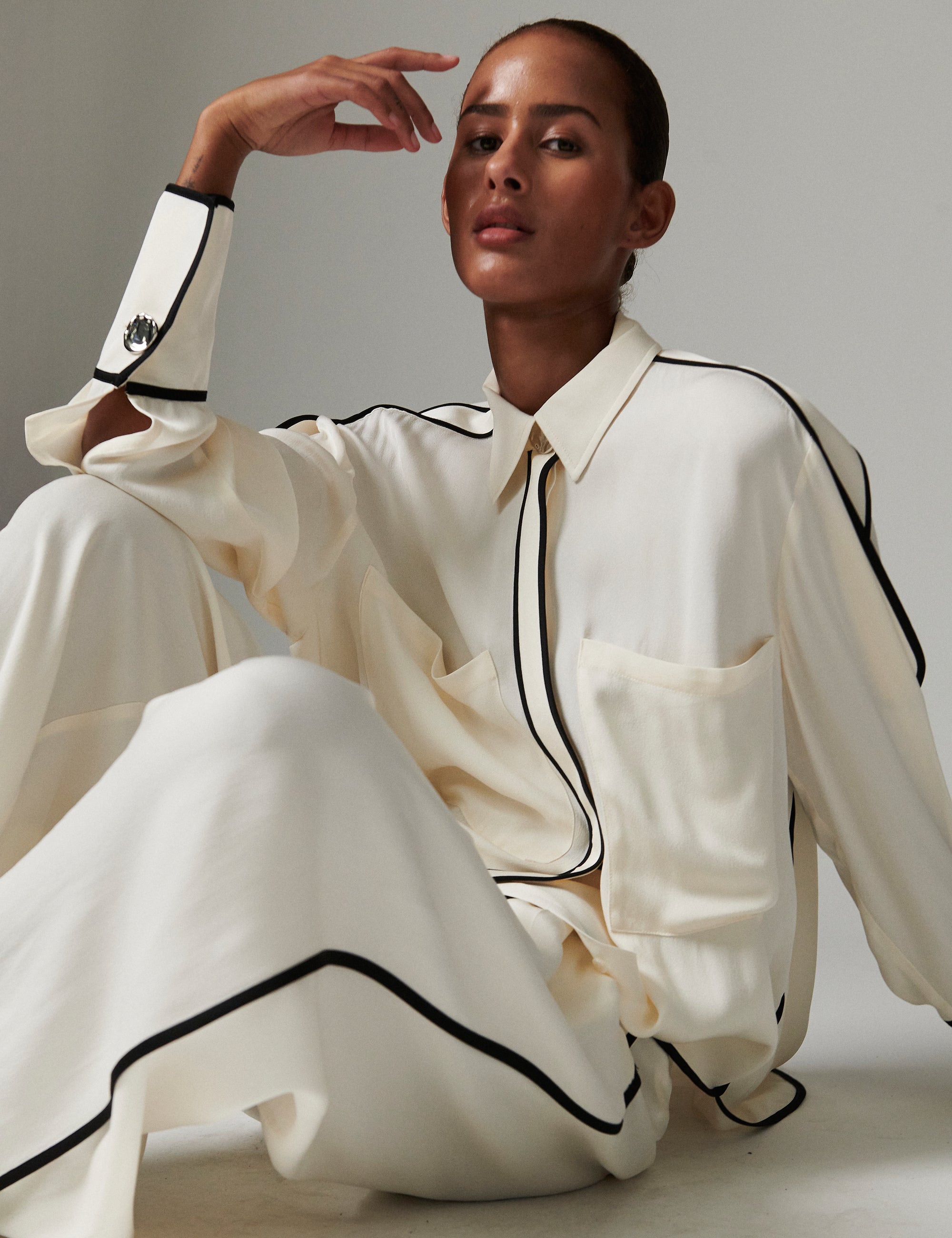 DAY Birger ét Mikkelsen Enza - Matte Crepe Bukser 110605 Jet Stream